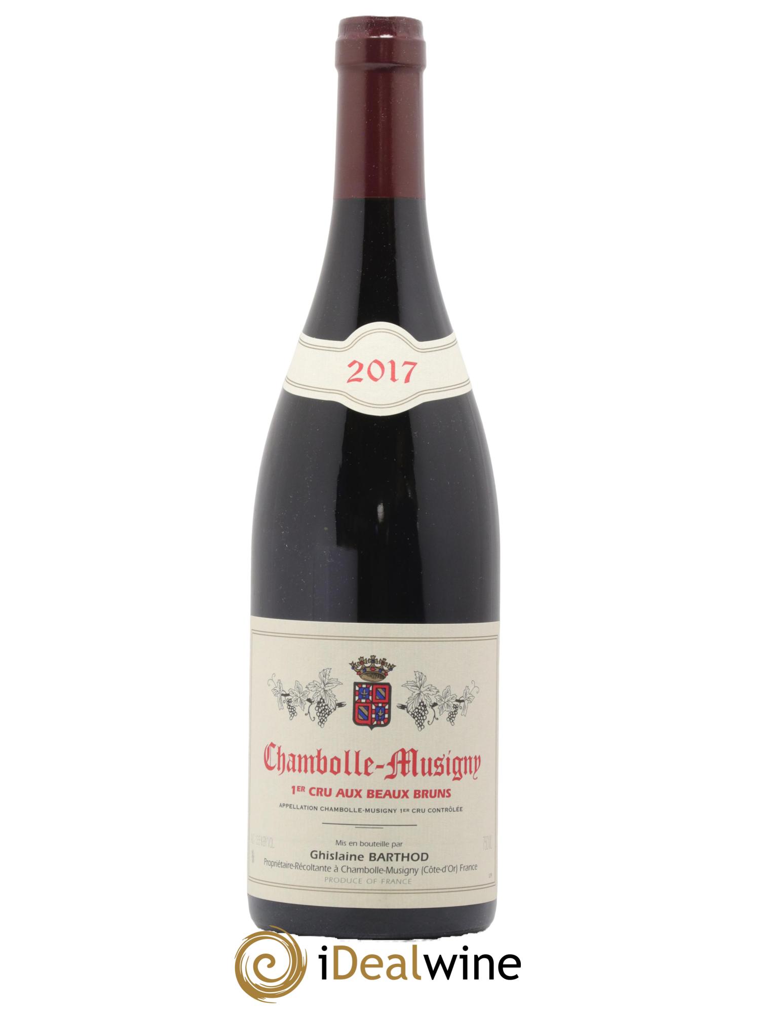 Chambolle-Musigny 1er Cru Aux Beaux Bruns Ghislaine Barthod 2017 - Lot de 1 bouteille - 0