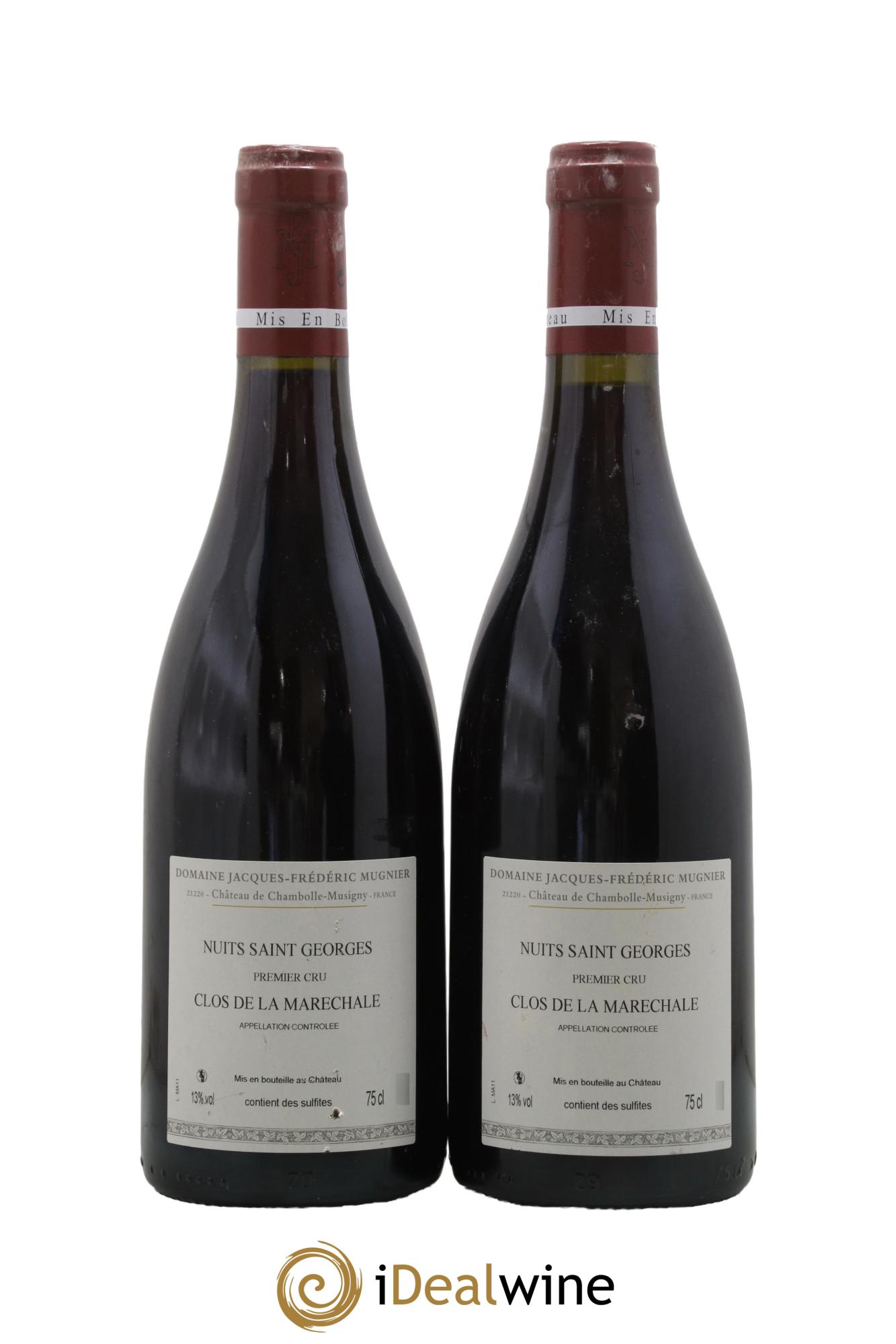 Nuits-Saint-Georges 1er Cru Clos de La Maréchale Jacques-Frédéric Mugnier 2011 - Lotto di 2 bottiglie - 1