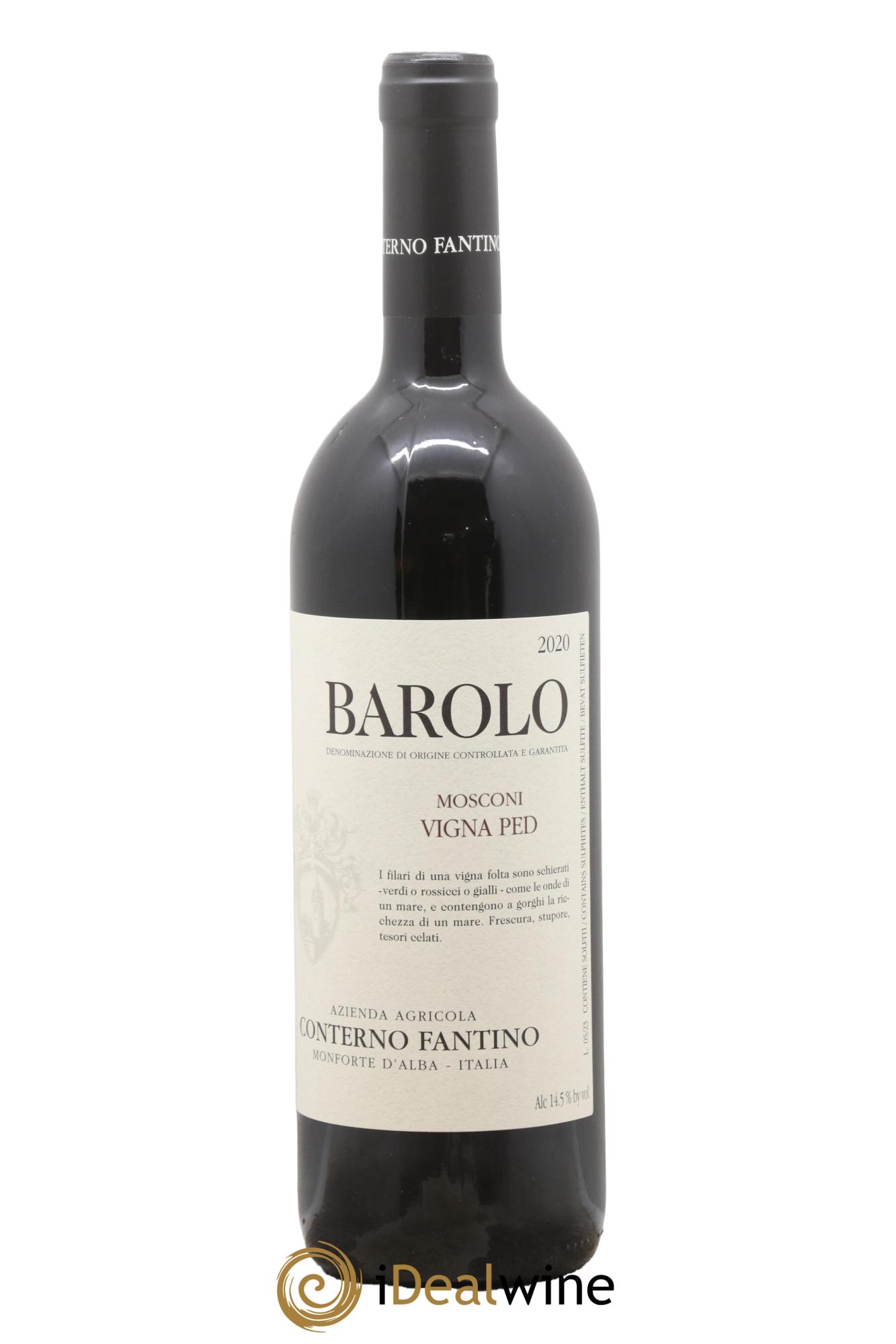 Barolo DOCG Mosconi Vigna Ped Conterno Fantino 2020 - Lot de 1 bouteille - 0