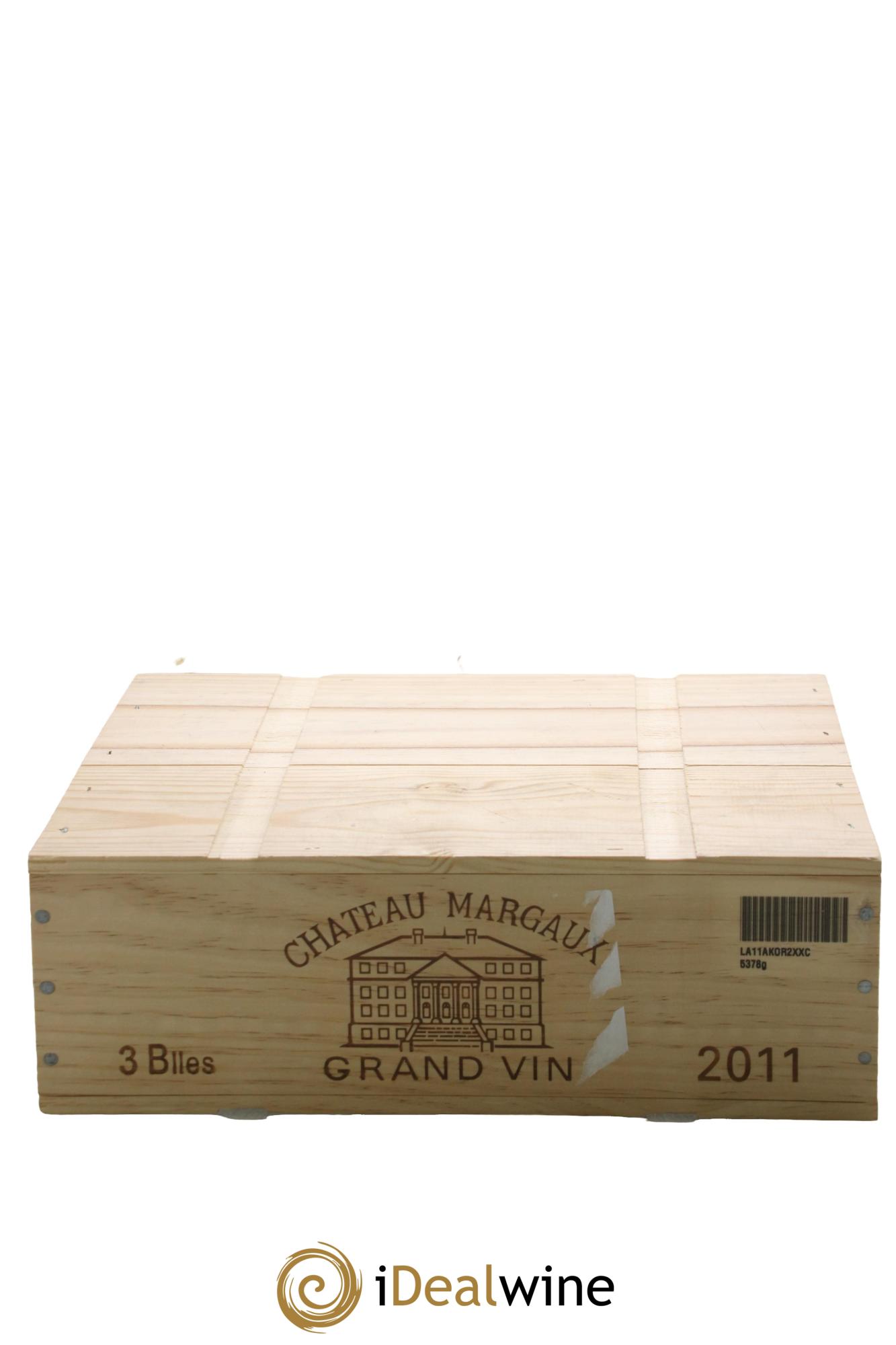 Château Margaux 1er Grand Cru Classé 2011 - Lot of 3 bottles - 3