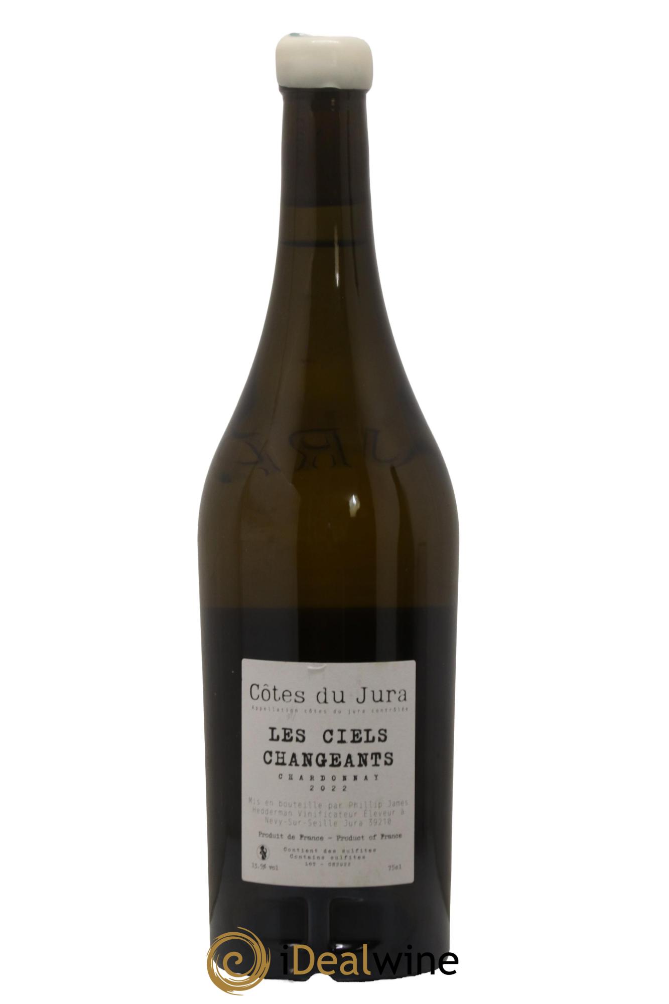 Côtes du Jura Chardonnay Les Ciels Changeants Domaine PJH 2022 - Lot de 1 bouteille - 1