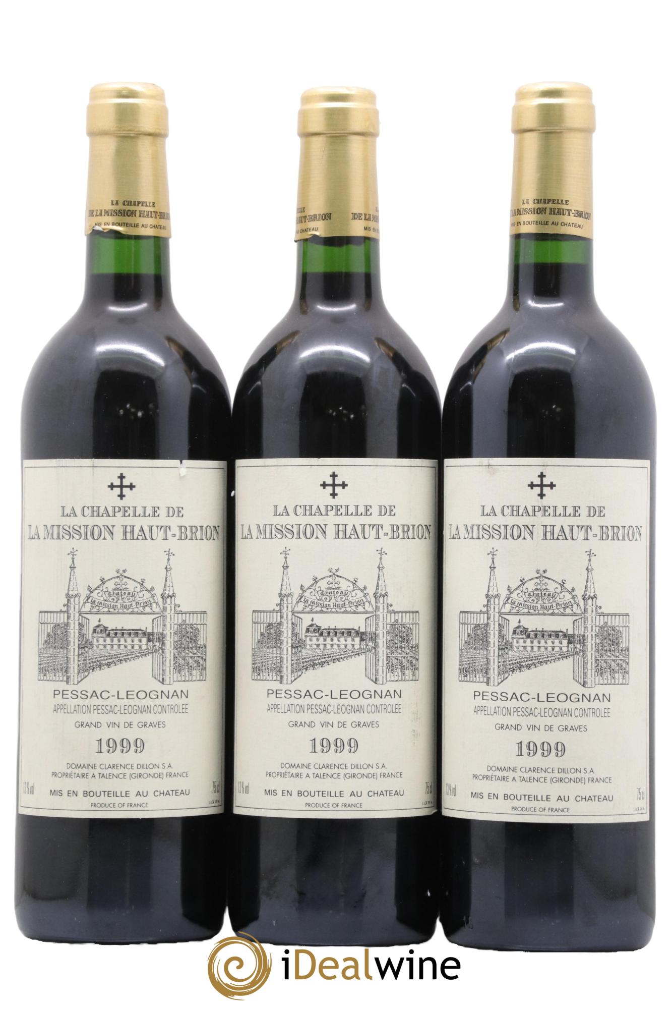 La Chapelle de La Mission Haut-Brion Second Vin 1999 - Lot de 3 bouteilles - 0