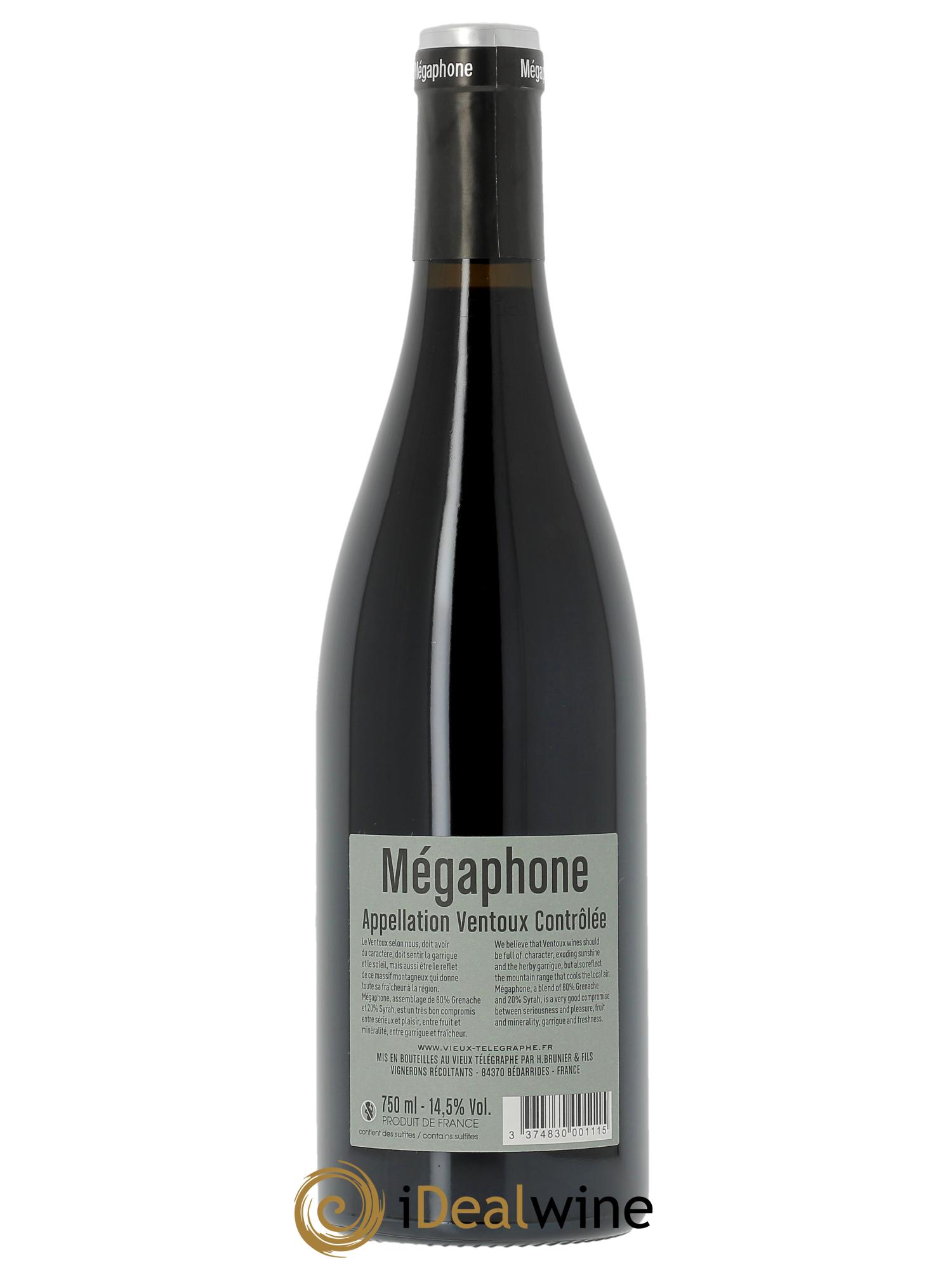 Ventoux Mégaphone Vignobles Brunier  2023 - Lot de 1 bouteille - 1