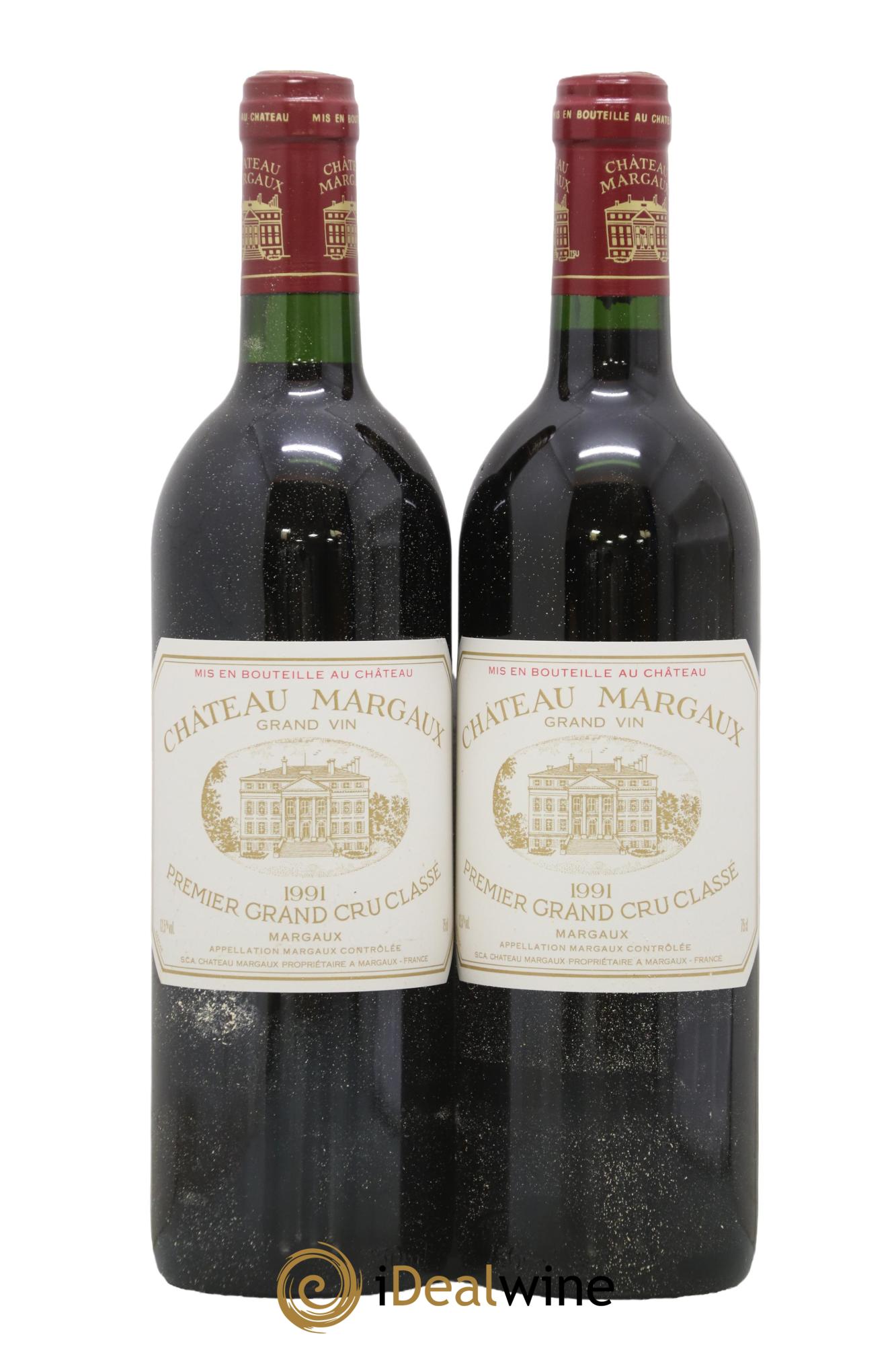 Château Margaux 1er Grand Cru Classé 1991 - Lot de 2 bouteilles - 0