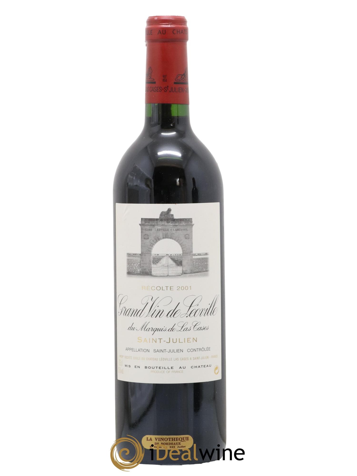 Château Léoville Las Cases 2ème Grand Cru Classé 2001 - Lot de 1 bouteille - 0