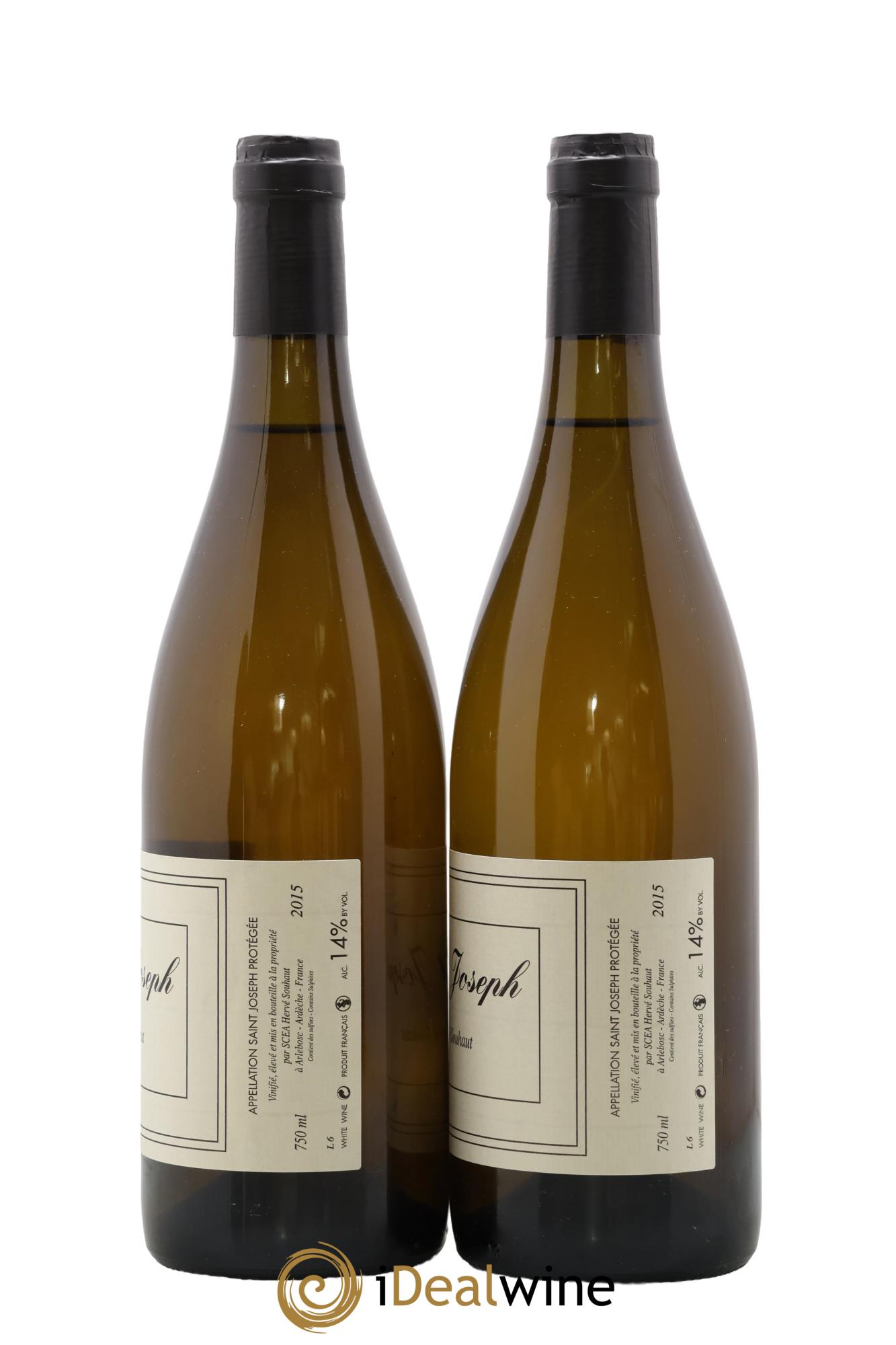 Saint-Joseph Hervé Souhaut 2015 - Lot of 2 bottles - 1