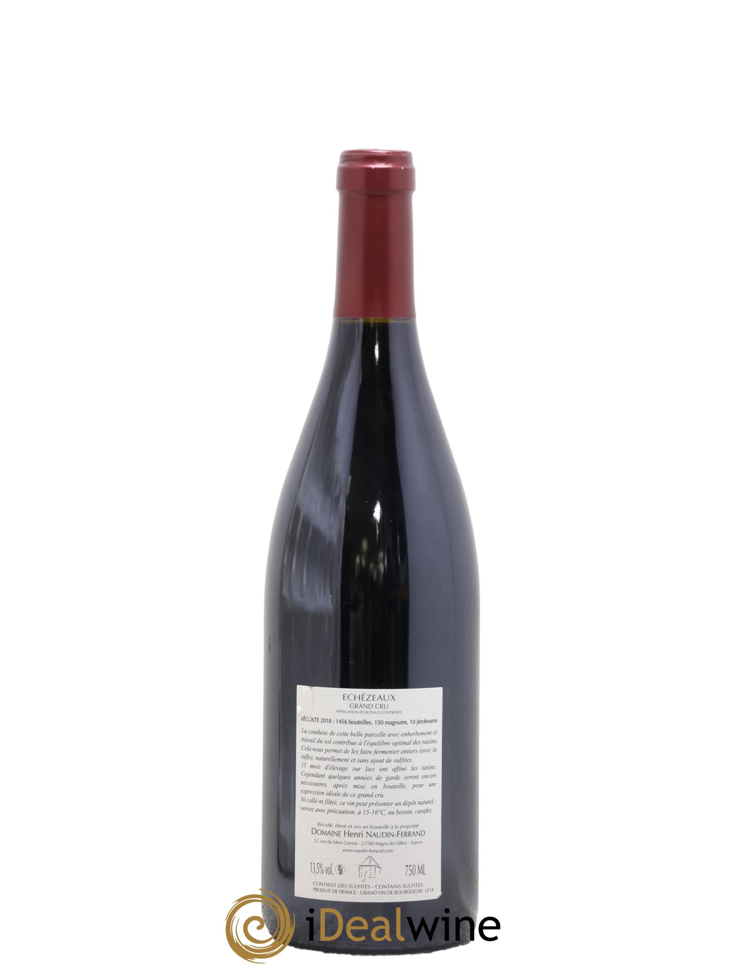 Echezeaux Grand Cru Naudin-Ferrand (Domaine) 2018 - Lot de 1 bouteille - 1
