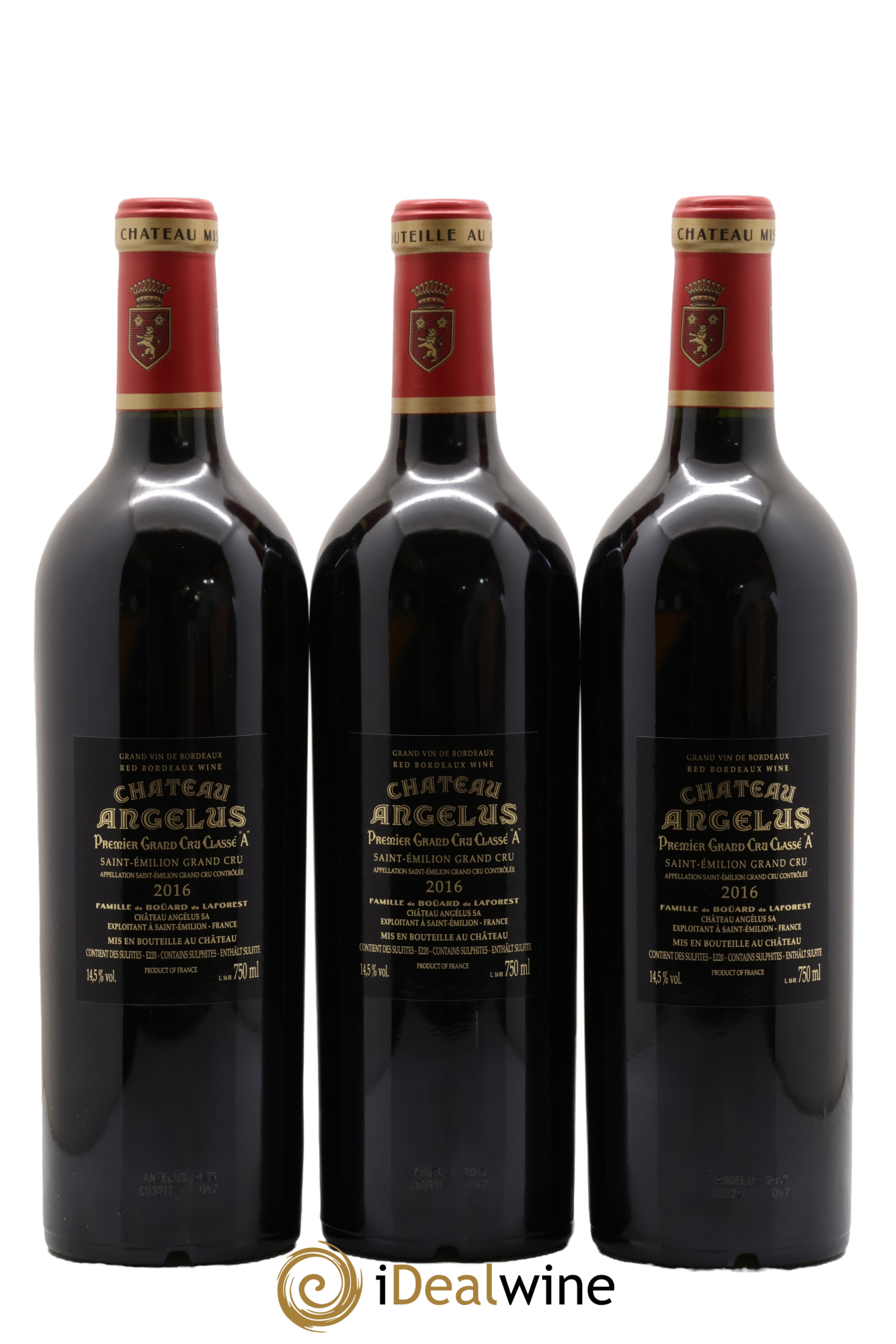 Château Angélus 1er Grand Cru Classé A 2016 - Posten von 6 Flaschen - 2