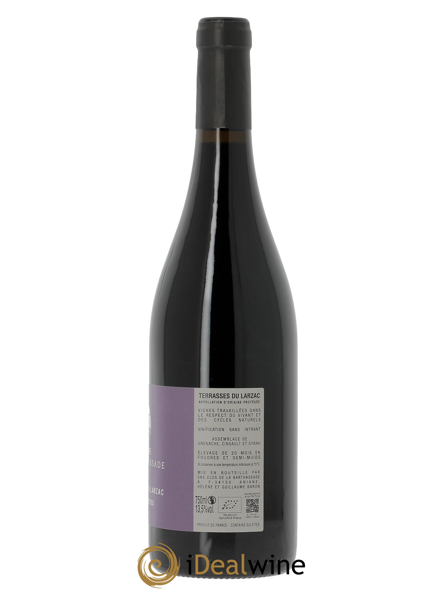 Terrasses du Larzac Les Gravettes Le Clos de la Barthassade  2024 - Lot de 1 bouteille - 1