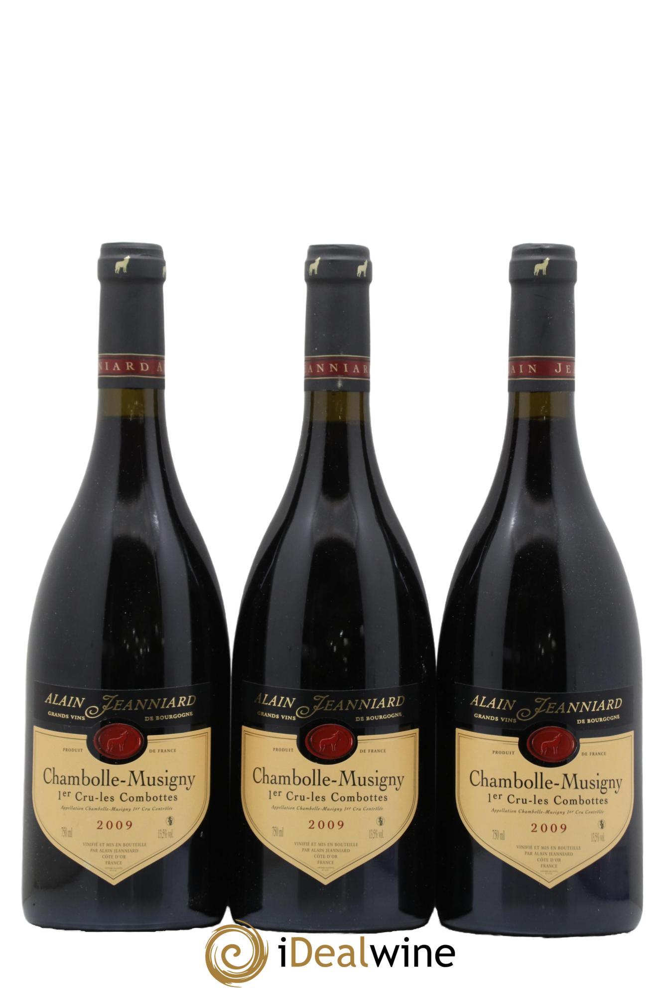 Chambolle-Musigny 1er Cru Les Combottes Domaine Alain Jeanniard 2009 - Lot de 3 bouteilles - 0