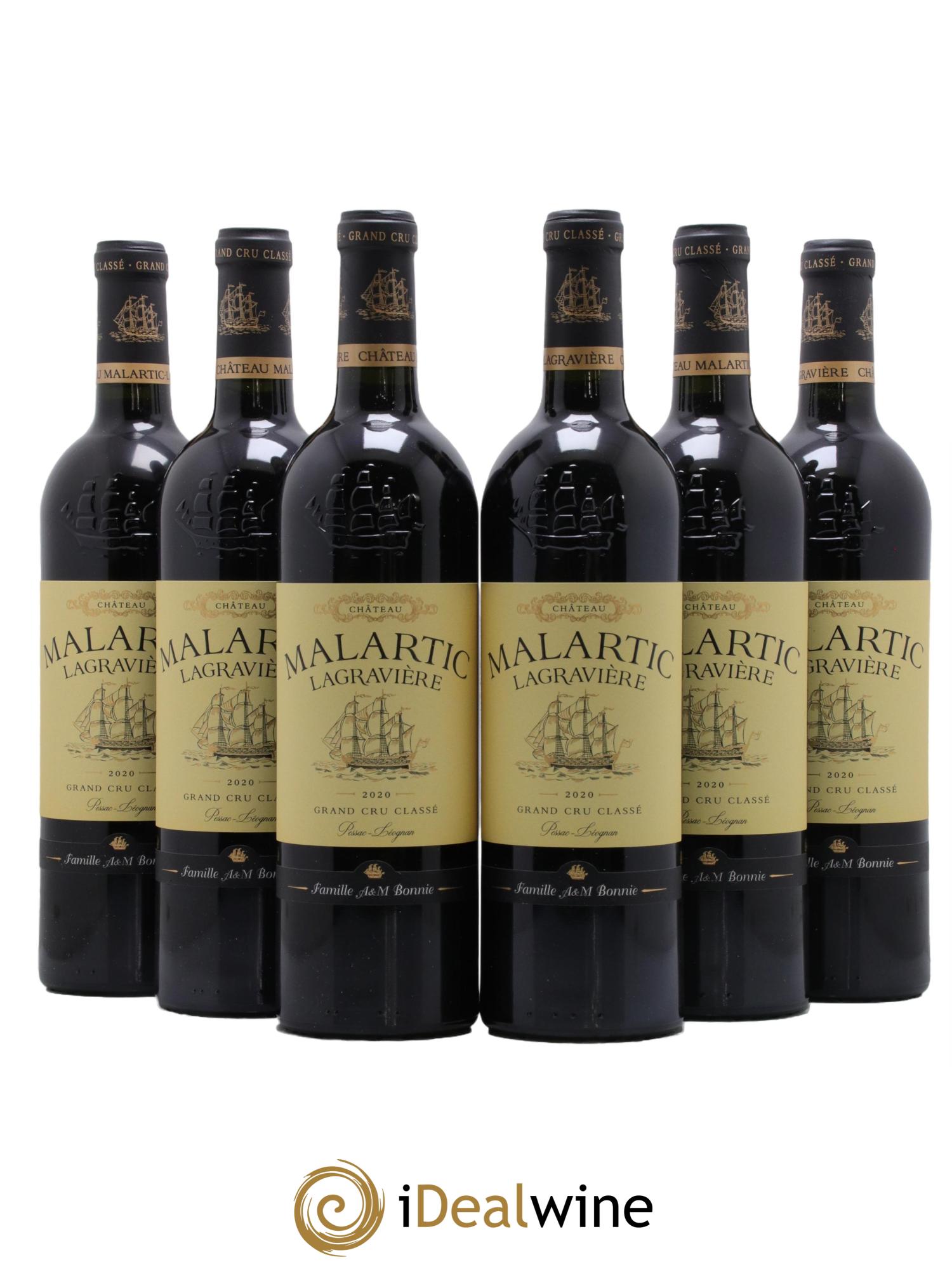 Château Malartic-Lagravière Cru Classé de Graves 2020 - Lot de 6 bouteilles - 0