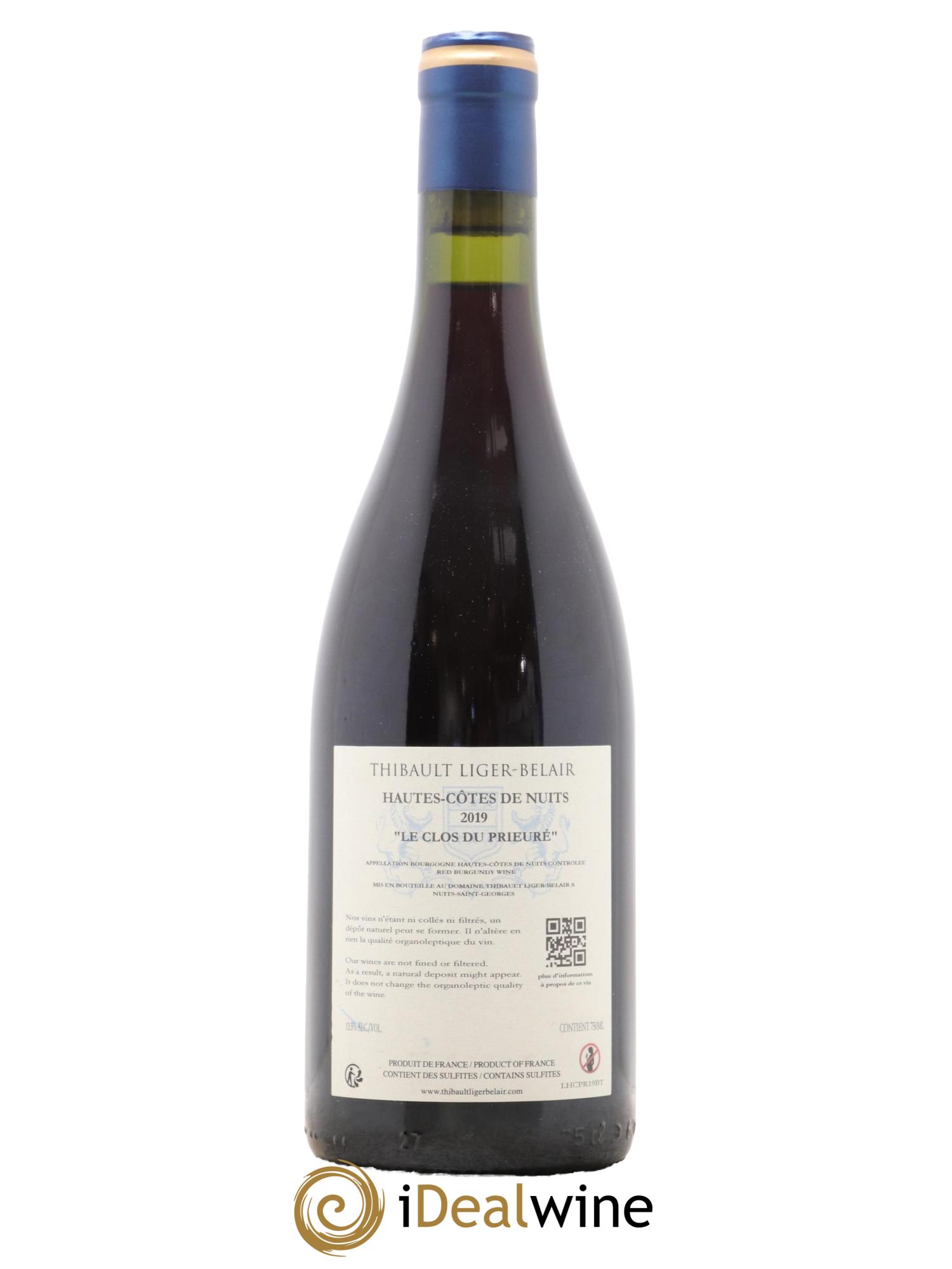 Hautes-Côtes de Nuits Clos du Prieuré Domaine Thibault Liger-Belair 2019 - Lot de 1 bouteille - 1