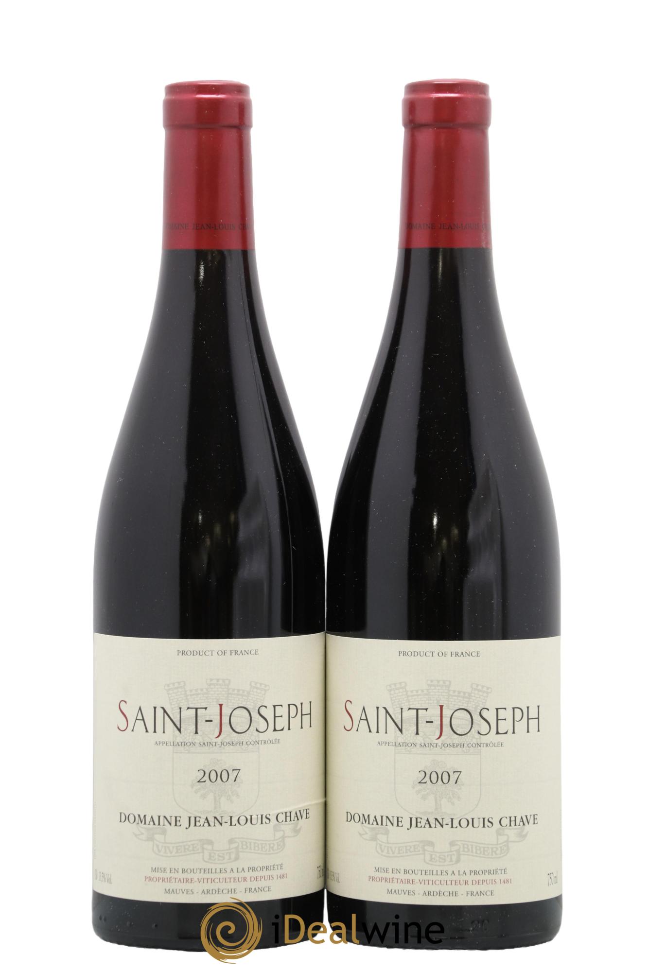 Saint-Joseph Jean-Louis Chave 2007 - Posten von 2 Flaschen - 0