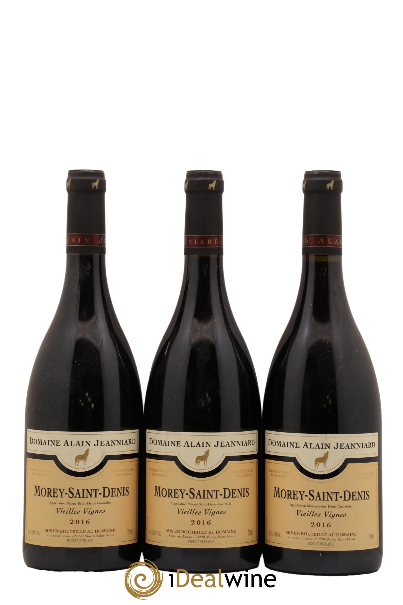 Morey-Saint-Denis Vieilles Vignes Alain Jeanniard 2016 - Lot de 3 bouteilles - 0
