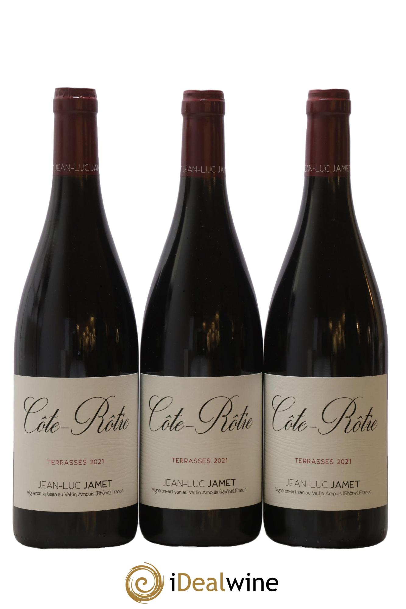Côte-Rôtie Terrasses Jean-Luc Jamet (Domaine) 2021 - Posten von 3 Flaschen - 0