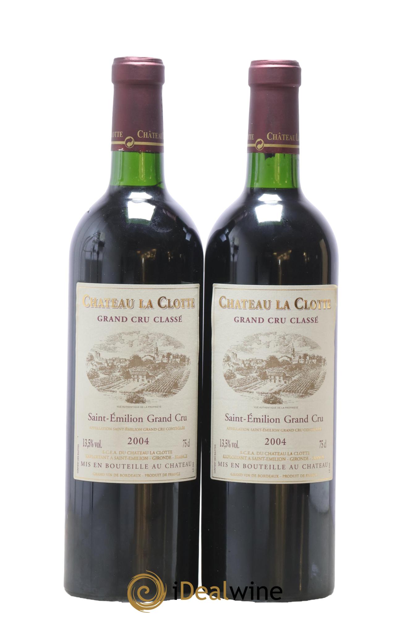 Château la Clotte 2004 - Lot de 2 bouteilles - 0