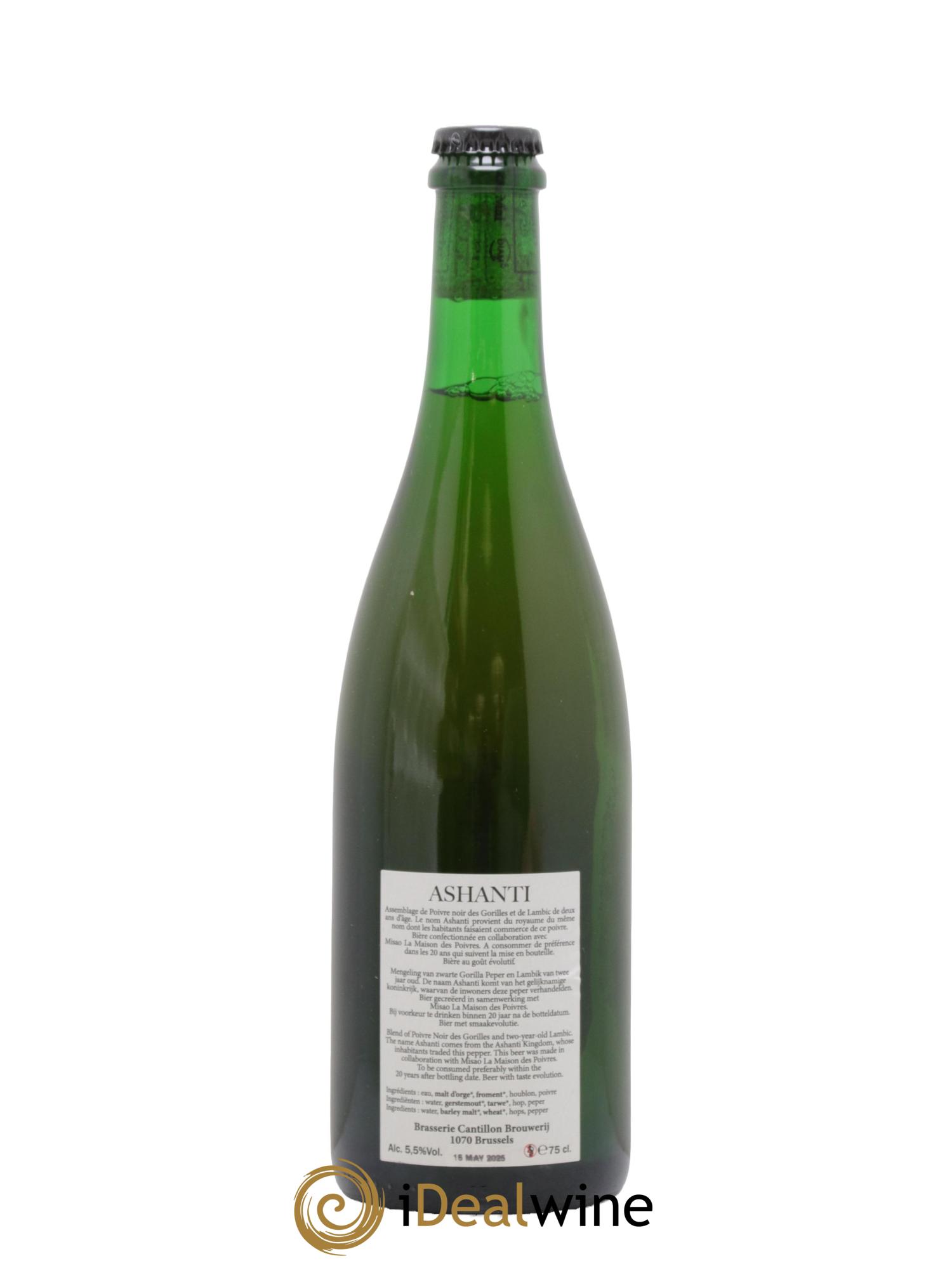 Bière Gueuze Cantillon Cuvée Ashanti (bottled 2025) - Lot de 1 bouteille - 1