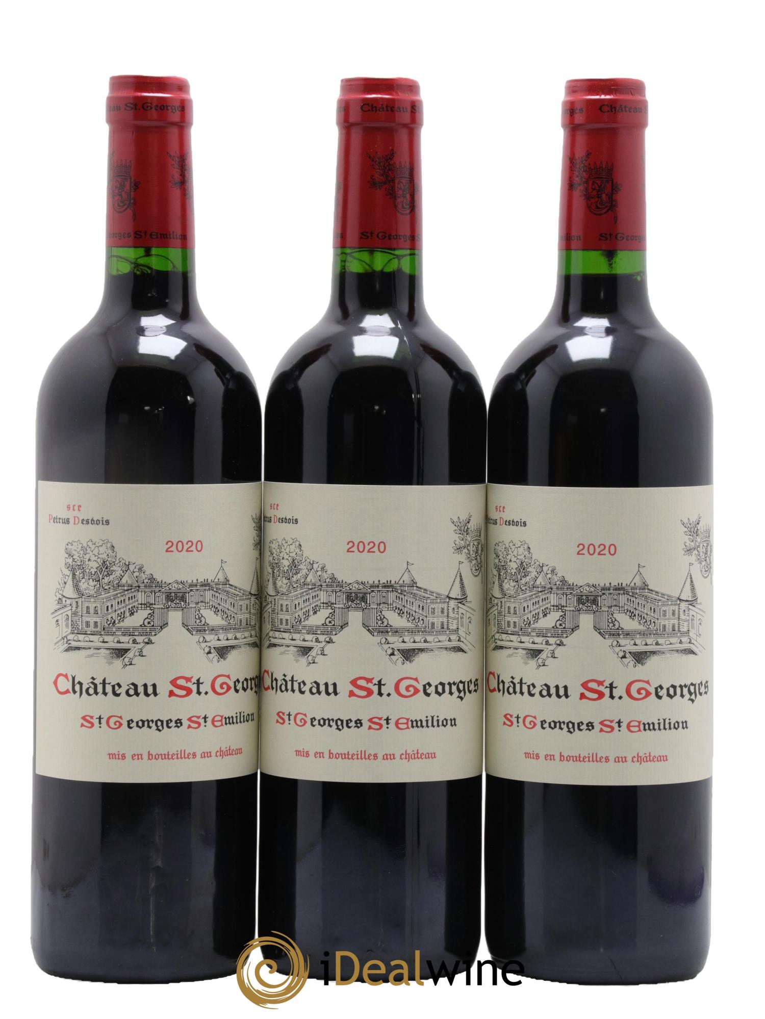 Saint-Georges-Saint-Émilion Château St Georges 2020 - Lot de 3 bouteilles - 0