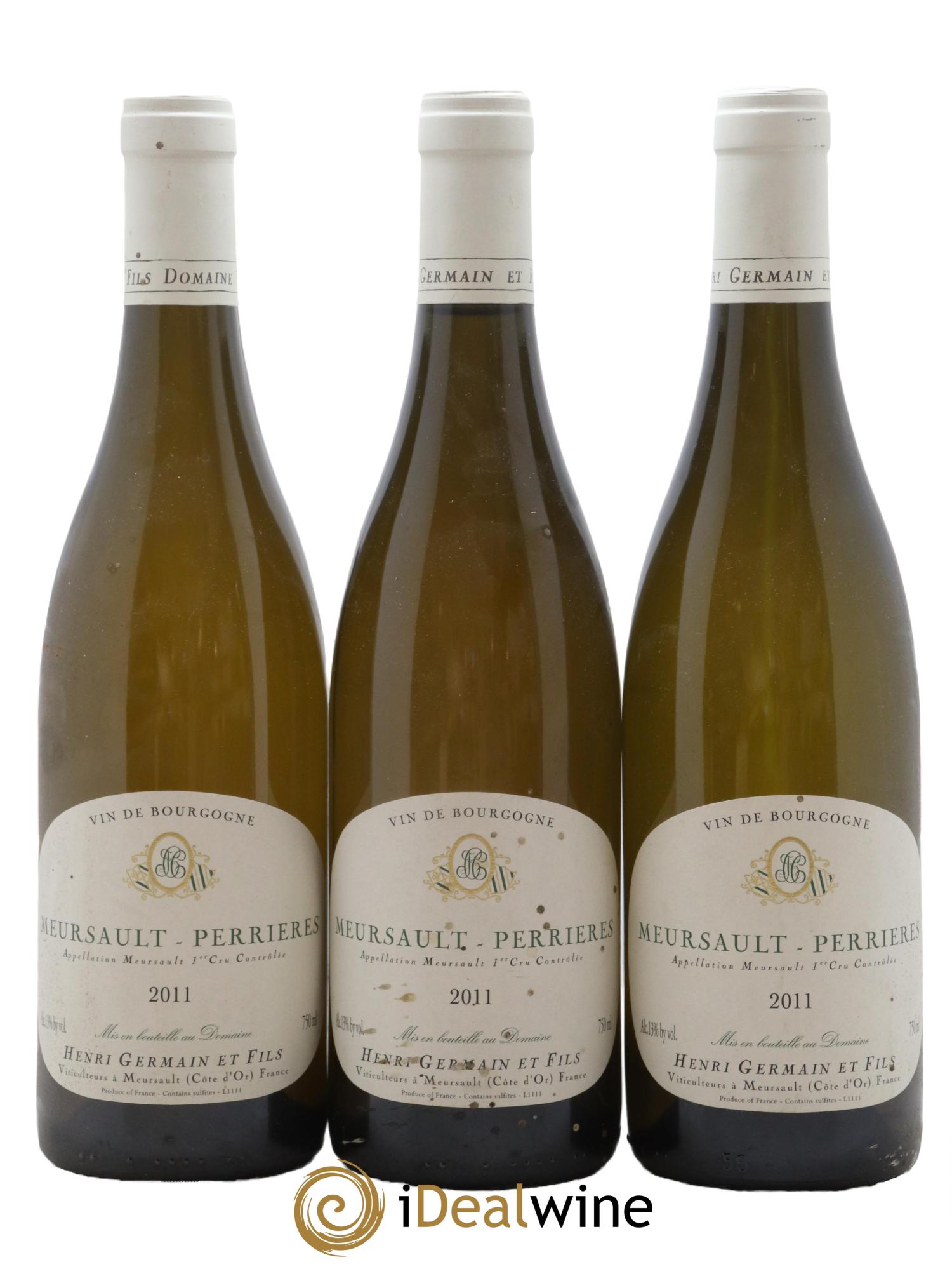 Meursault 1er Cru Perrières Henri Germain 2011 - Lot de 3 bouteilles - 0