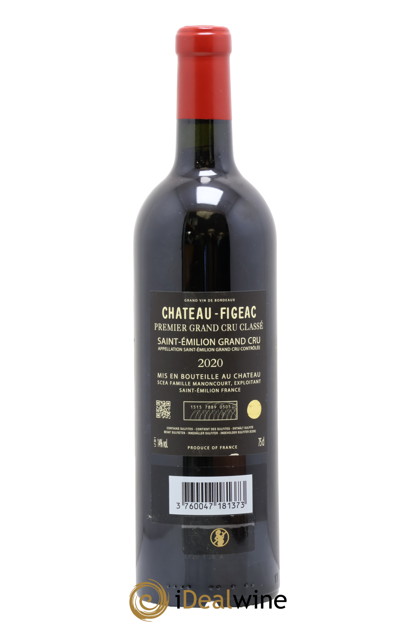Château Figeac 1er Grand Cru Classé A 2020 - Lot of 1 bottle - 1