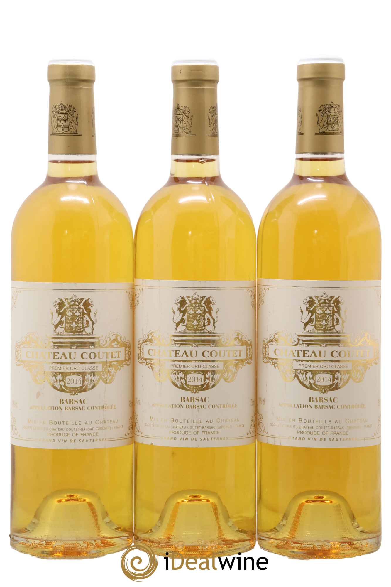 Château Coutet 1er Grand Cru Classé 2014 - Lot of 3 bottles - 0