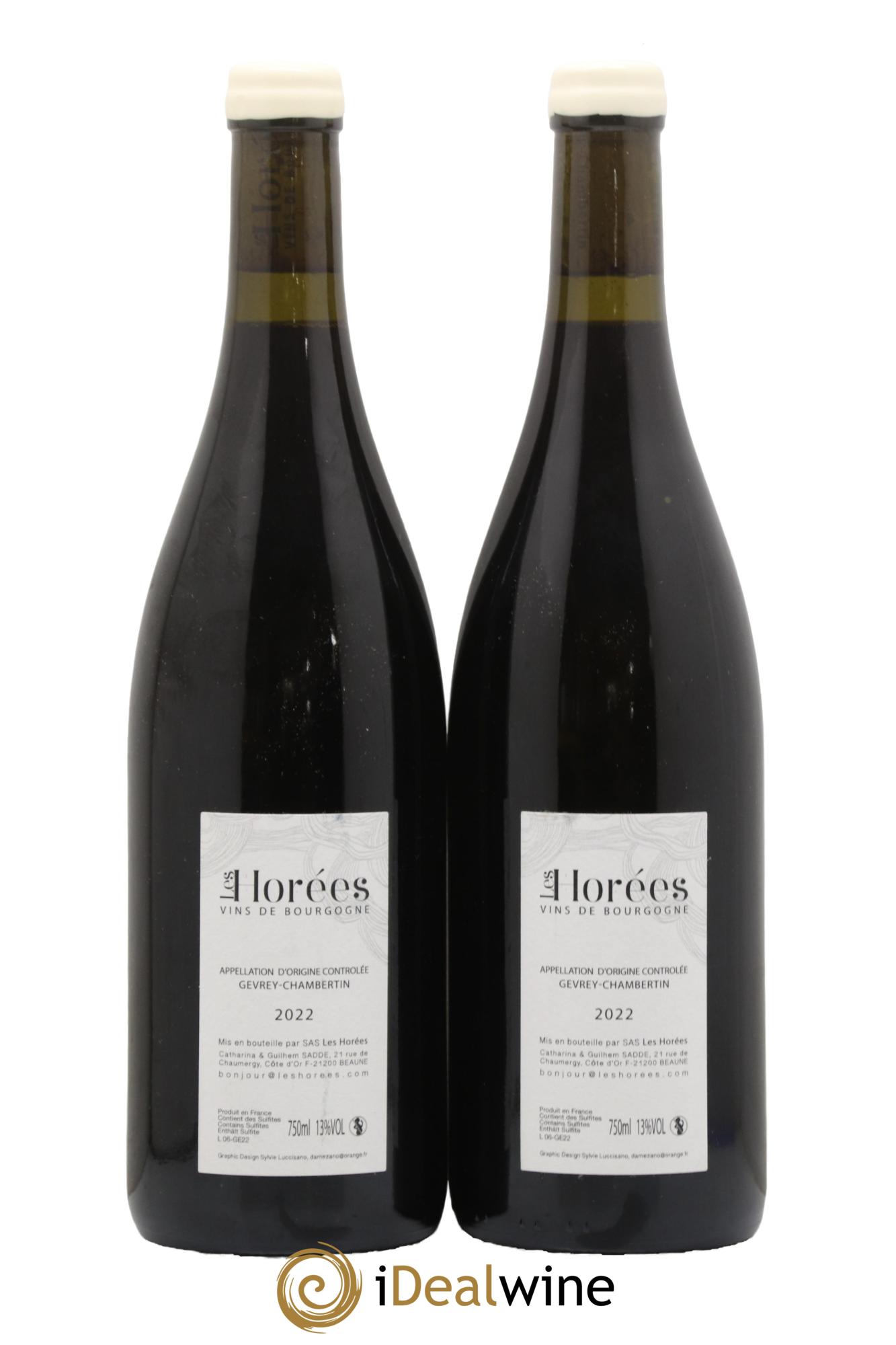 Gevrey-Chambertin En Reniard Les Horées 2022 - Lotto di 2 bottiglie - 1
