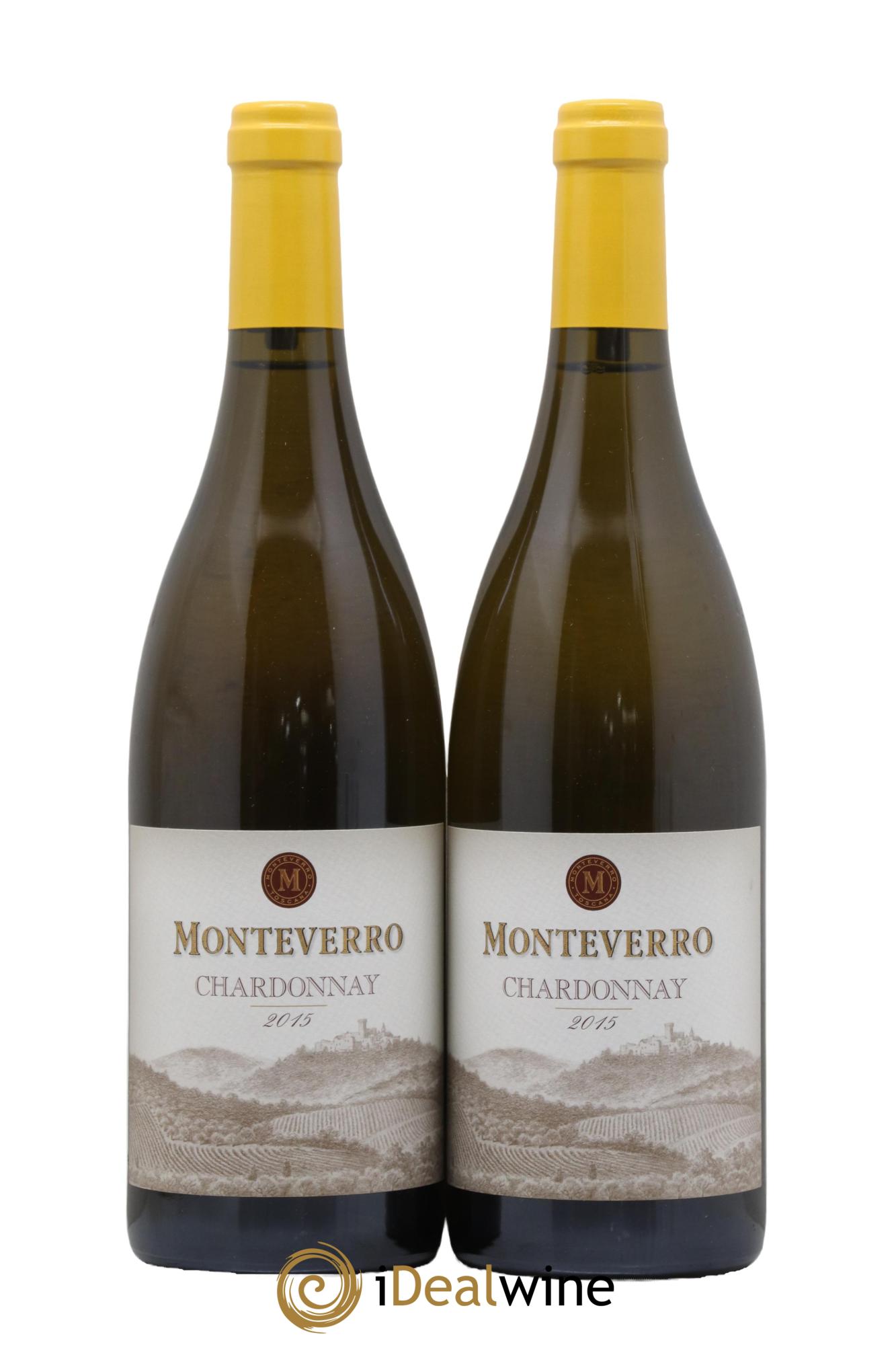 Italie IGT Toscana Chardonnay Monteverro 2015 - Lot de 2 bouteilles - 0