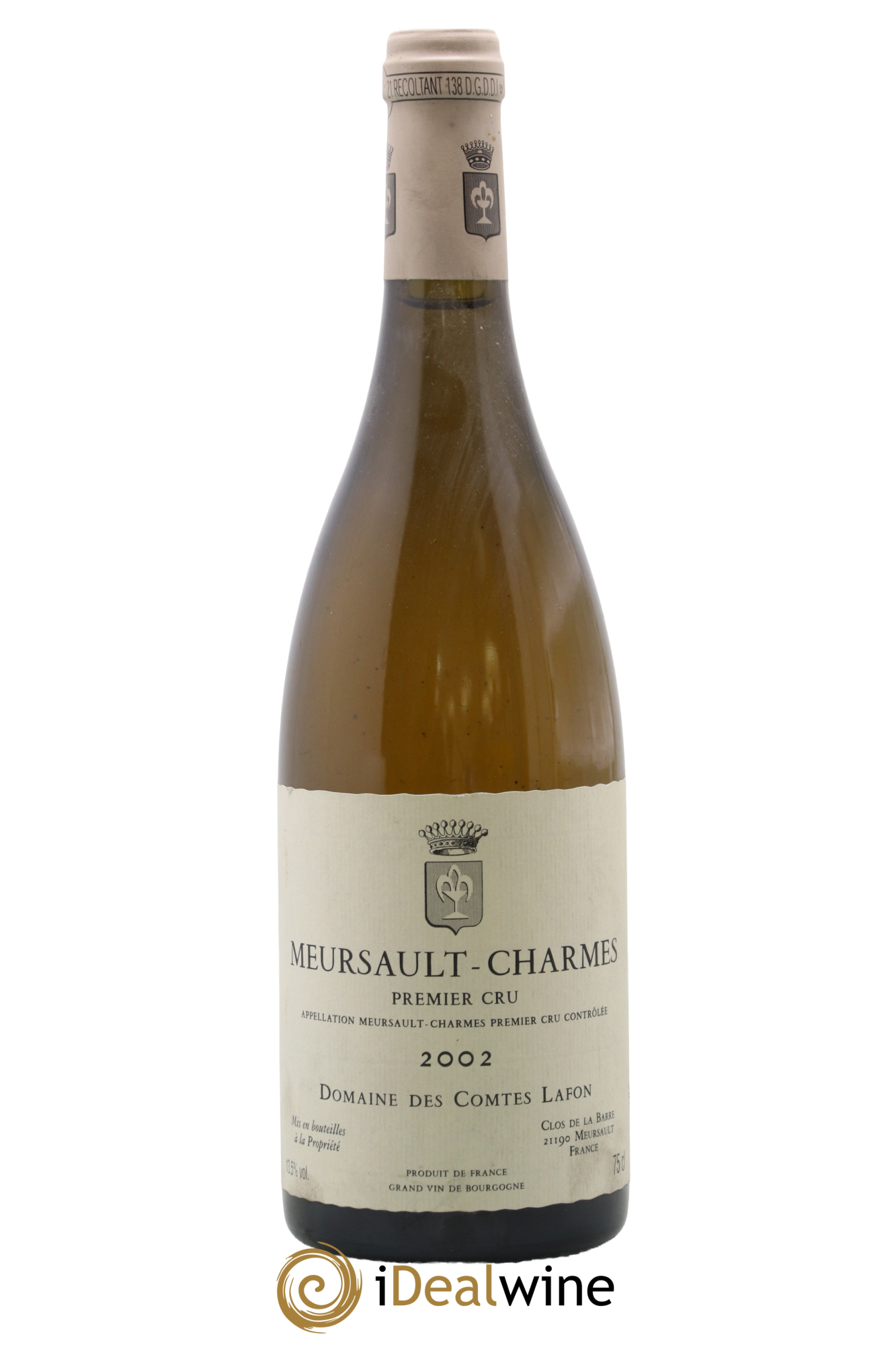 Meursault 1er Cru Charmes Comtes Lafon (Domaine des) 2002 - Lot de 1 bouteille - 0