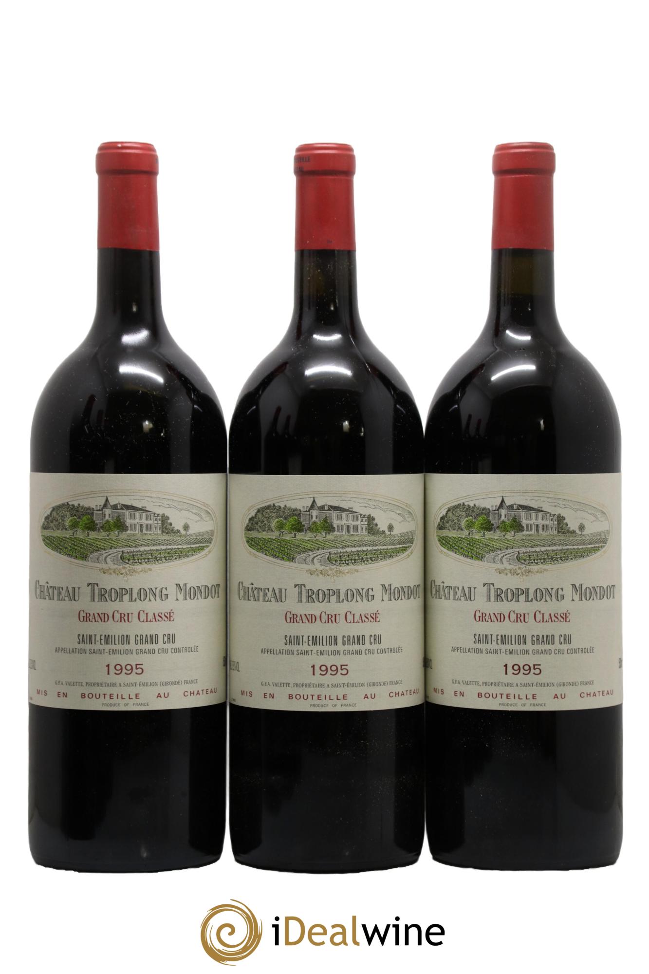 Château Troplong Mondot 1er Grand Cru Classé B 1995 - Lotto di 6 magnum - 1
