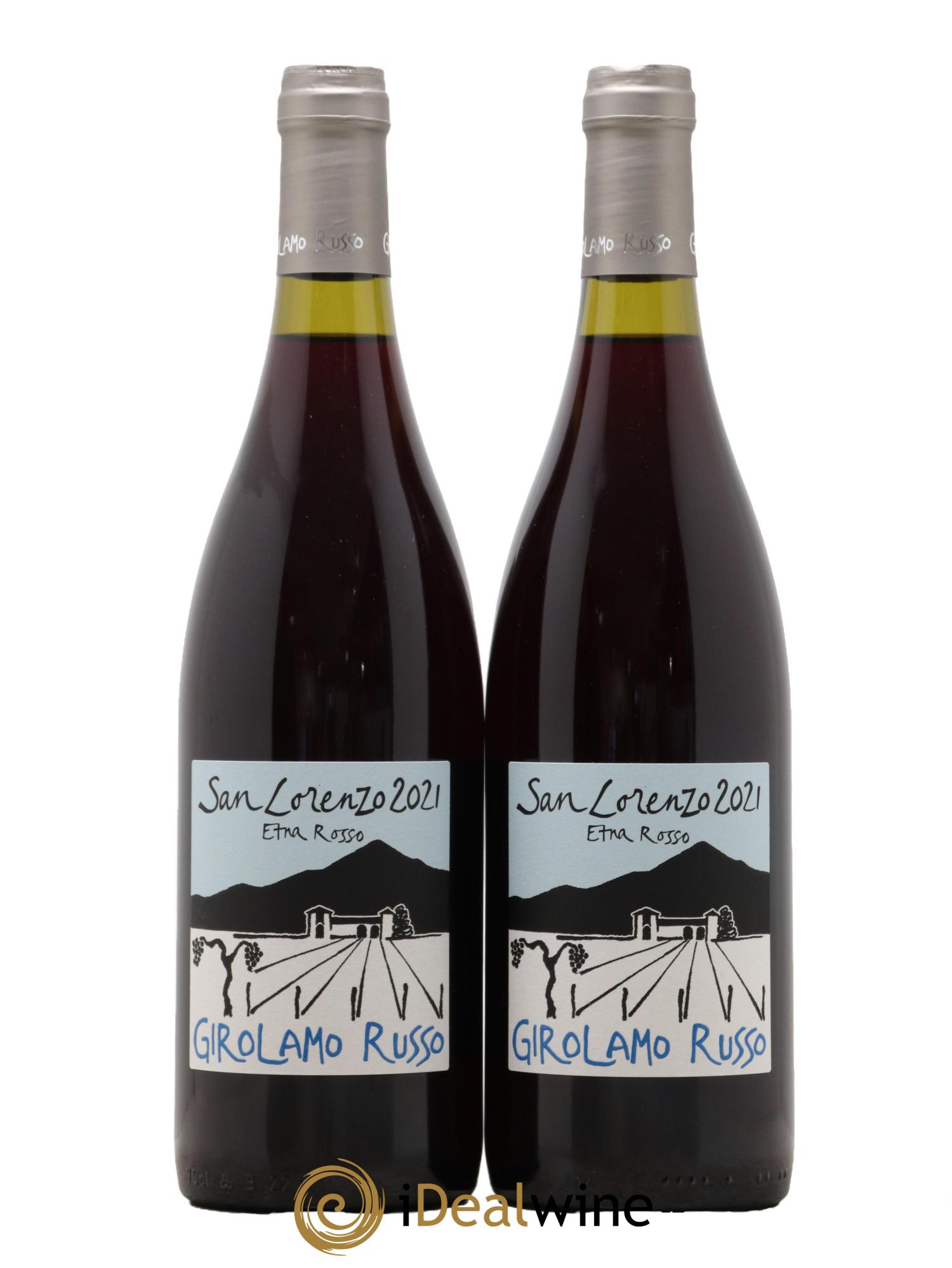 Italie Etna San Lorenzo Girolamo Russo 2021 - Lot de 2 bouteilles - 0