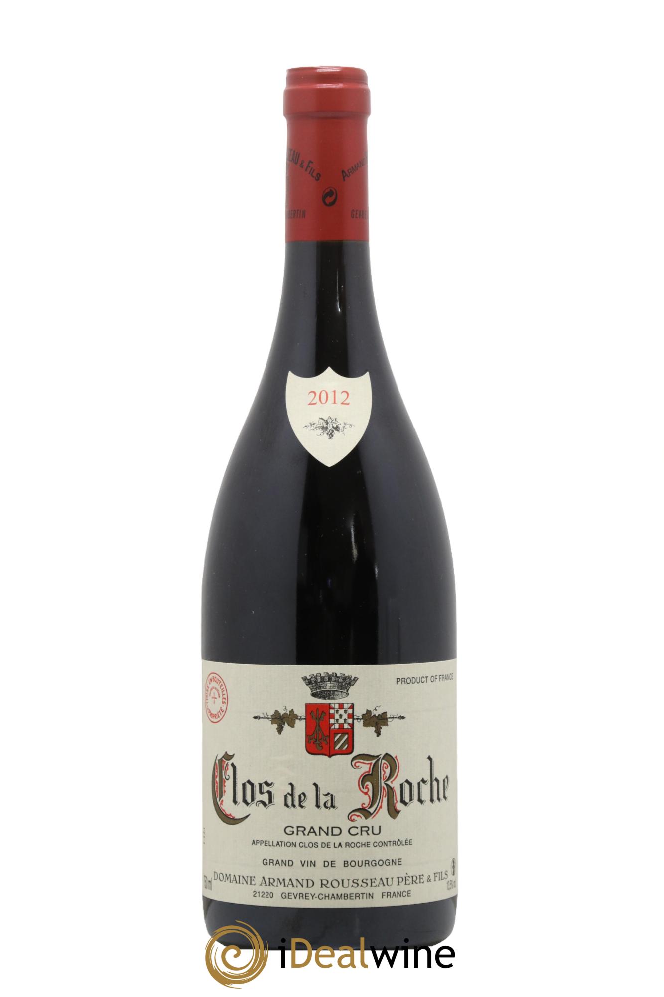 Clos de la Roche Grand Cru Armand Rousseau (Domaine) 2012 - Posten von 1 Flasche - 0