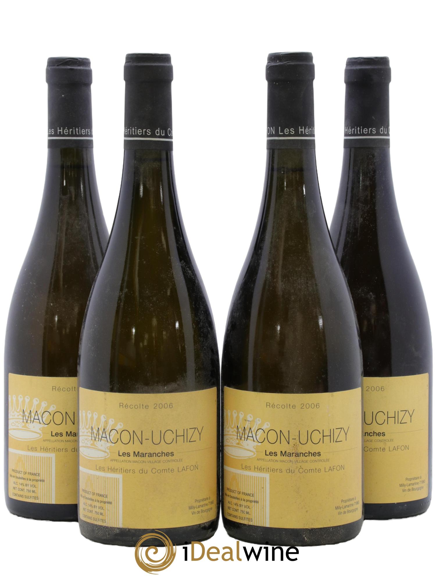 Mâcon Uchizy Les Maranches Héritiers du Comte Lafon (Domaine des) 2006 - Posten von 4 Flaschen - 0