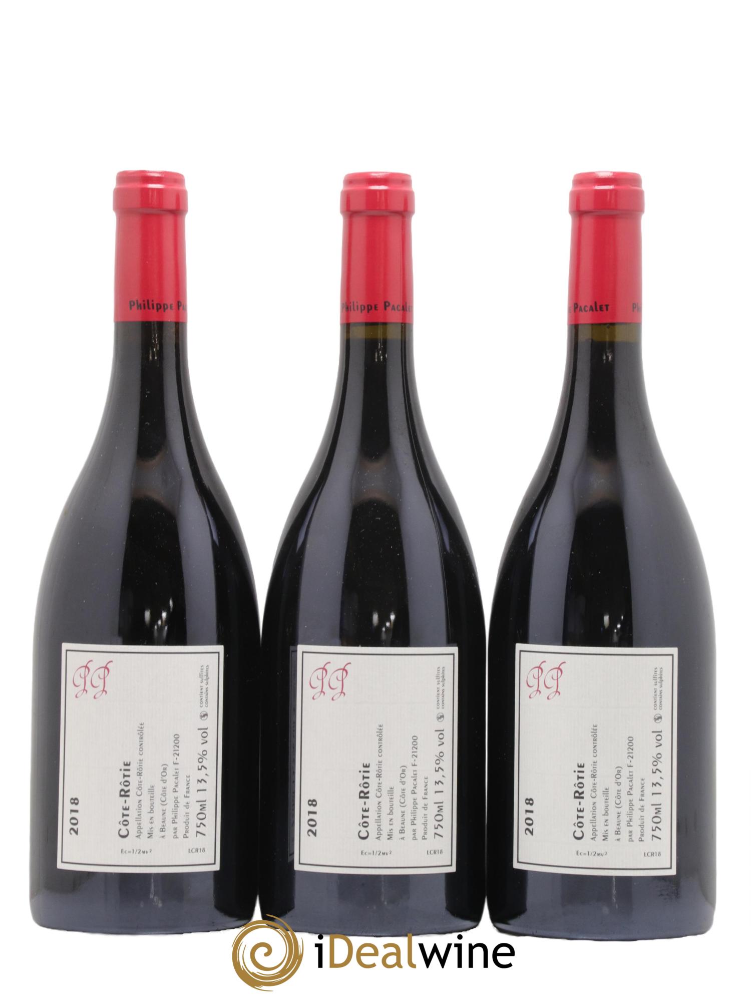 Côte-Rôtie Philippe Pacalet  2018 - Posten von 3 Flaschen - 1