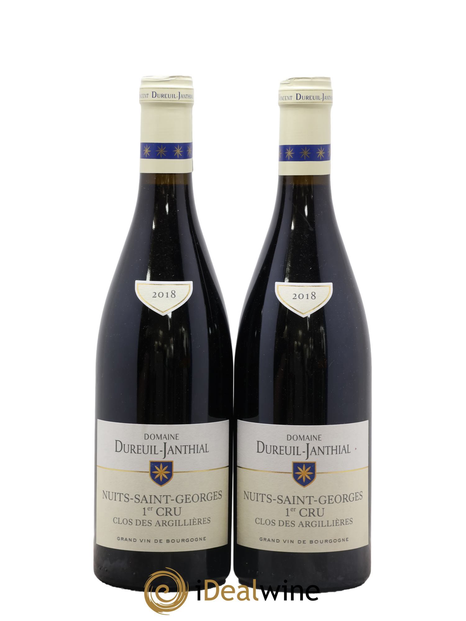 Nuits-Saint-Georges 1er Cru Clos des Argillières Vincent Dureuil-Janthial 2018 - Lot de 2 bouteilles - 0