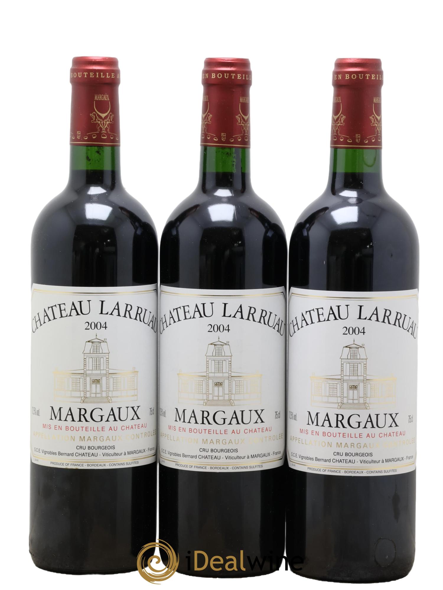 Château Larruau 2004 - Lotto di 3 bottiglie - 0