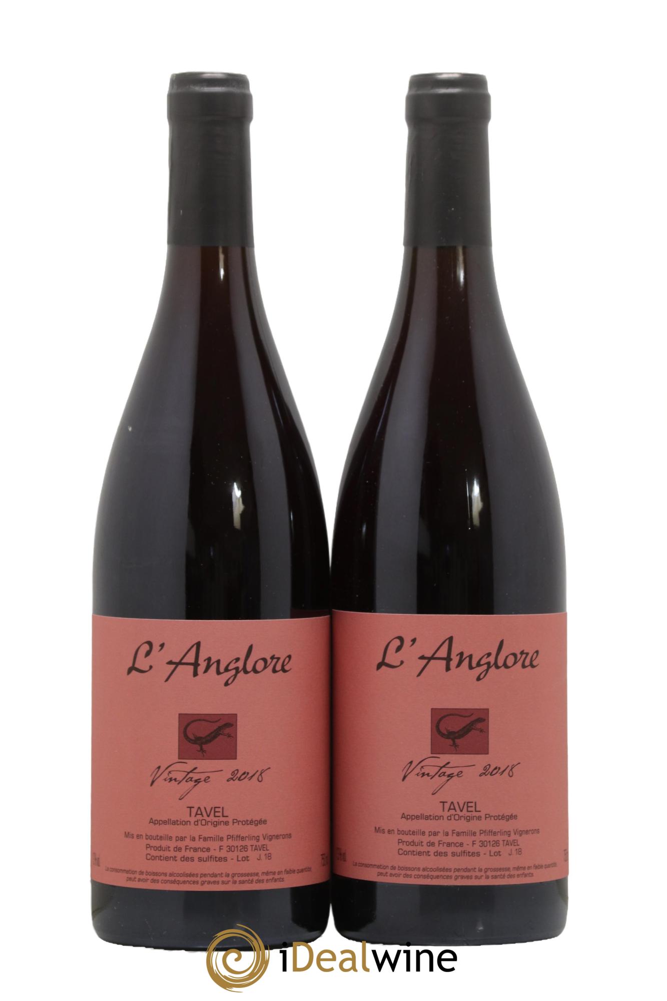 Tavel Vintage L'Anglore 2018 - Lot de 2 bouteilles - 0
