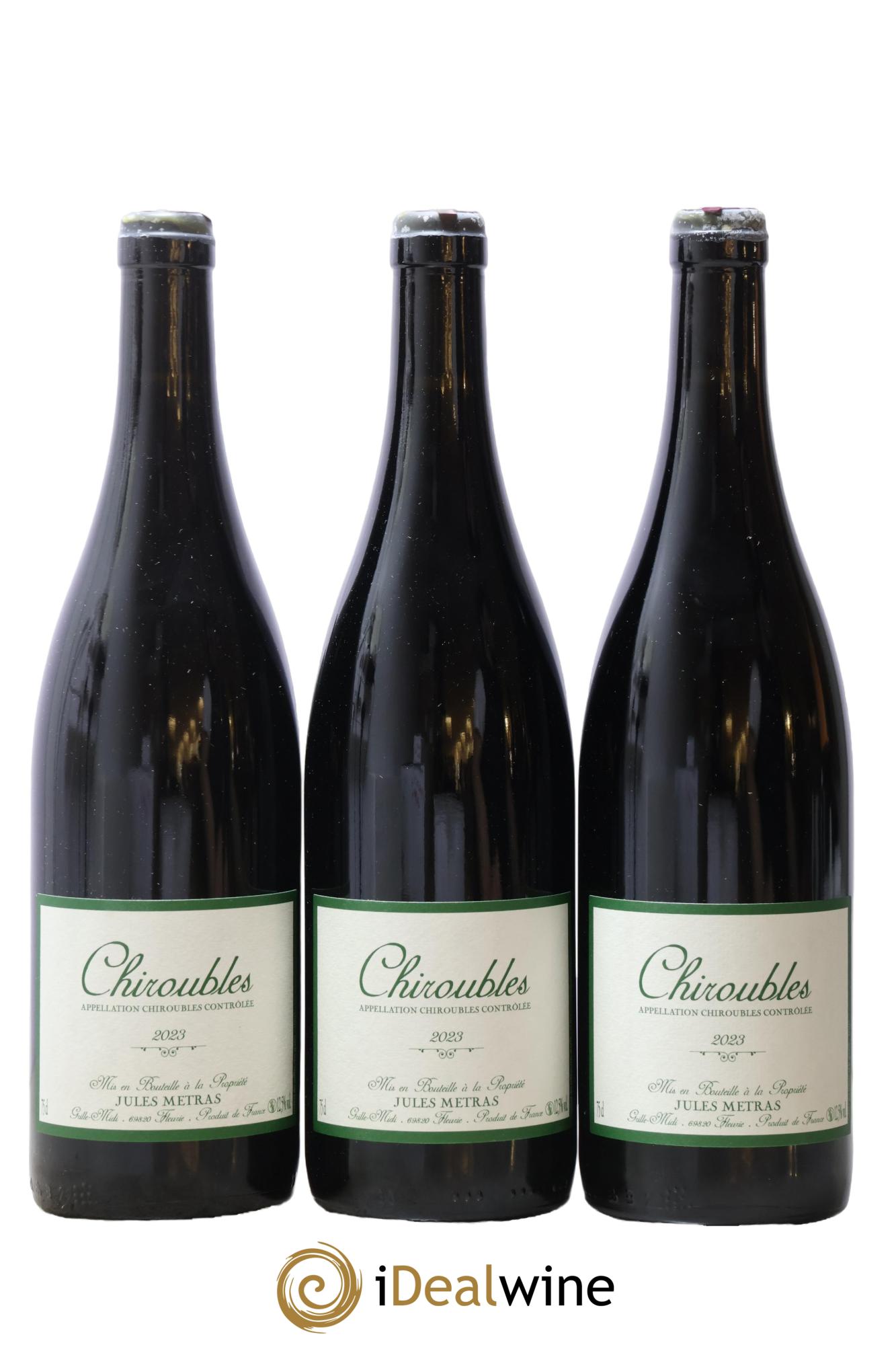 Chiroubles Jules Métras (Domaine) 2023 - Lot de 3 bouteilles - 0