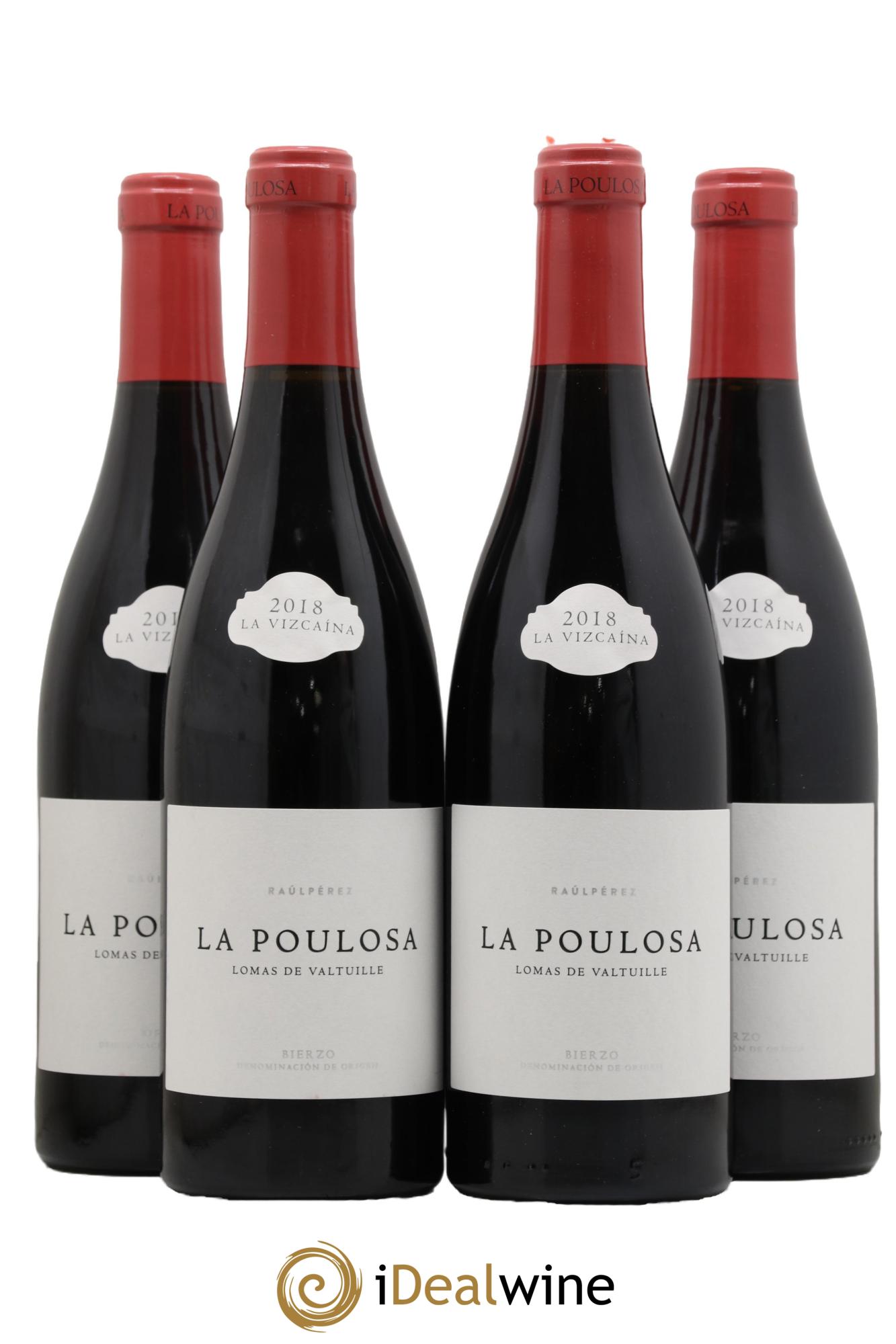 Bierzo DO Lomas De Valtuille La Poulosa Raul Perez 2018 - Lot de 4 bouteilles - 0