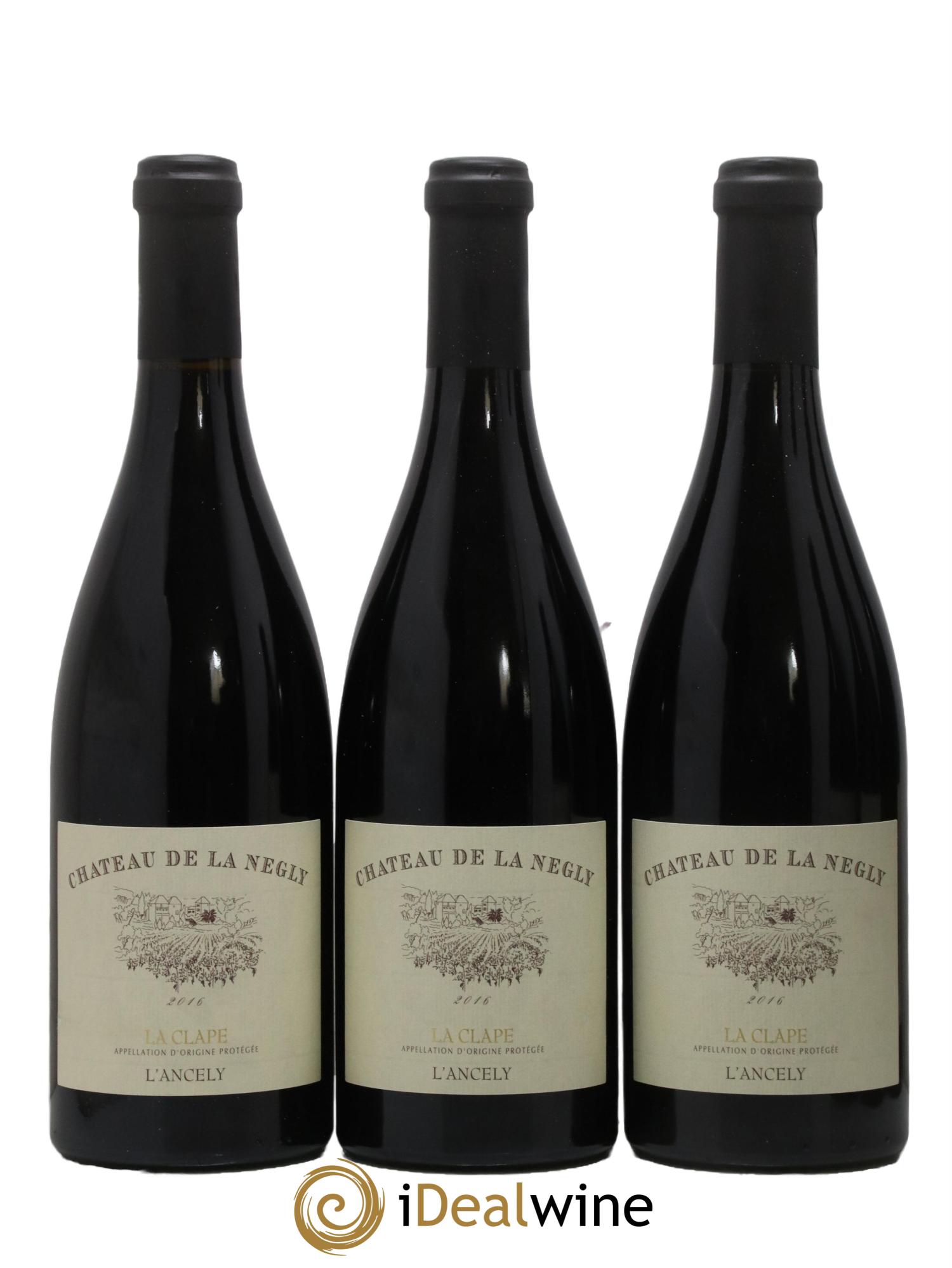 Coteaux du Languedoc La Clape Château de La Négly L'Ancely Jean Paux-Rosset  2016 - Lotto di 6 bottiglie - 1