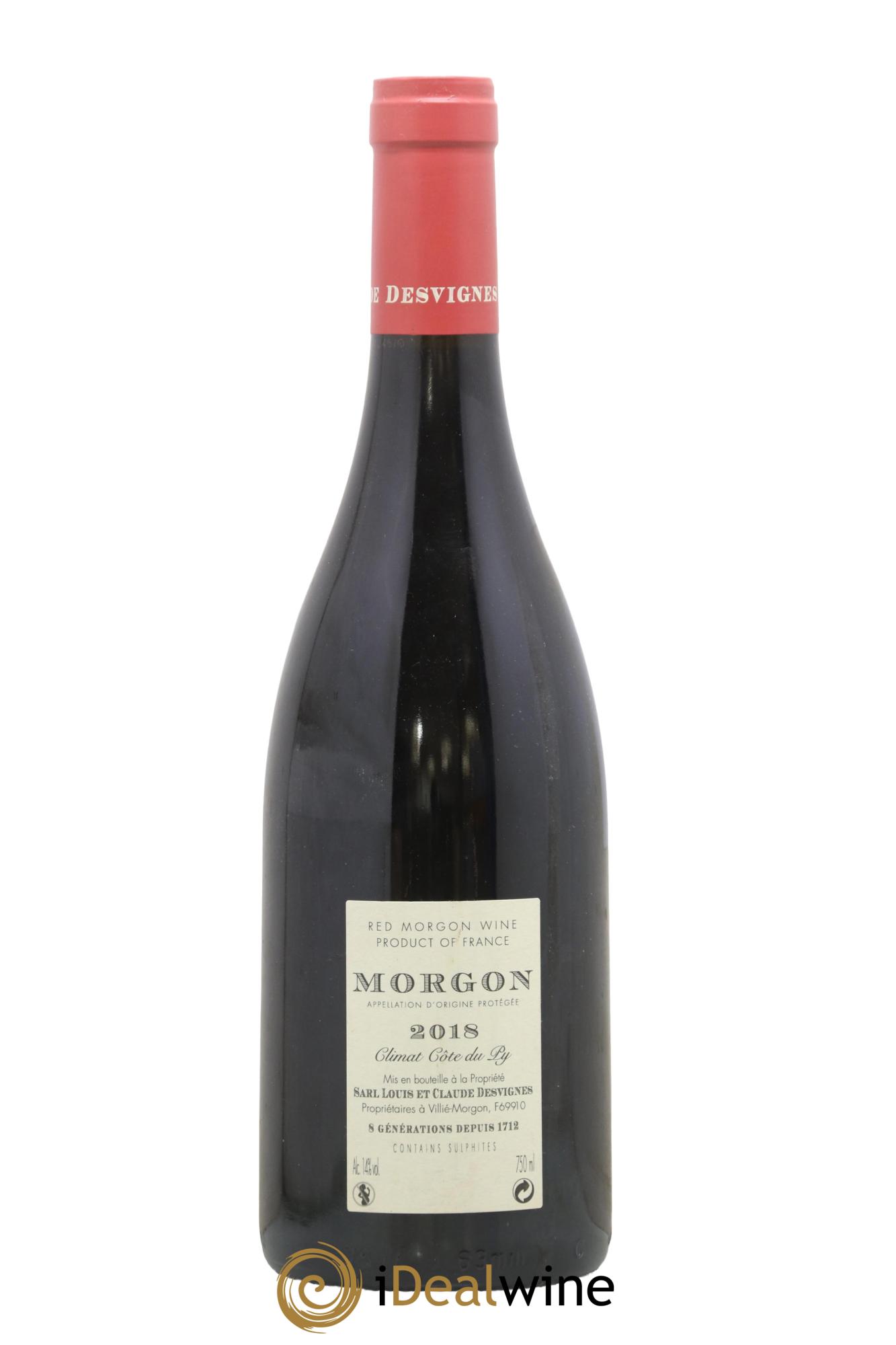 Morgon Côte du Py Louis-Claude Desvignes 2018 - Posten von 1 Flasche - 1