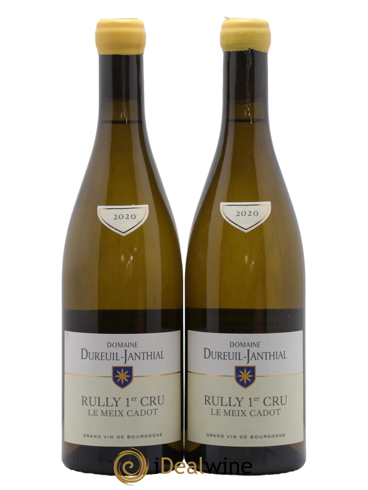 Rully 1er Cru Le Meix Cadot Vincent Dureuil-Janthial 2020 - Lot de 2 bouteilles - 0