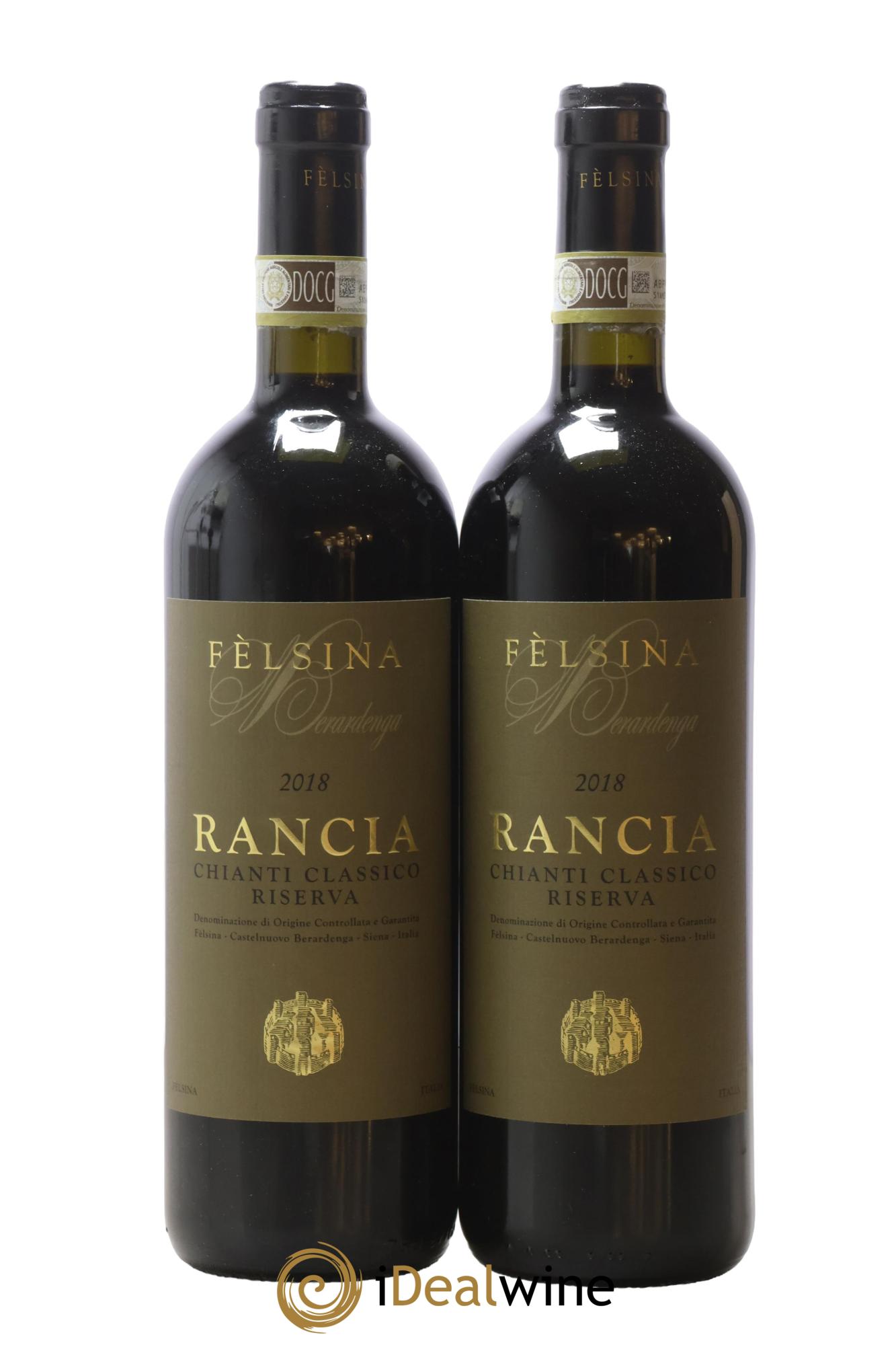 Chianti Classico DOCG Riserva Rancia Fattoria Di Felsina 2018 - Lot de 2 bouteilles - 0