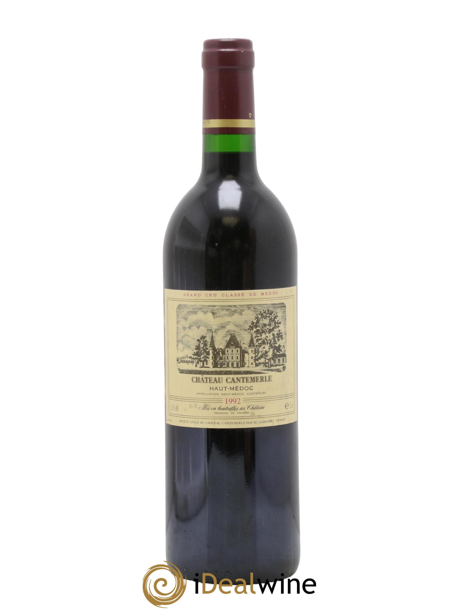 Château Cantemerle 5ème Grand Cru Classé 1992 - Posten von 1 Flasche - 0