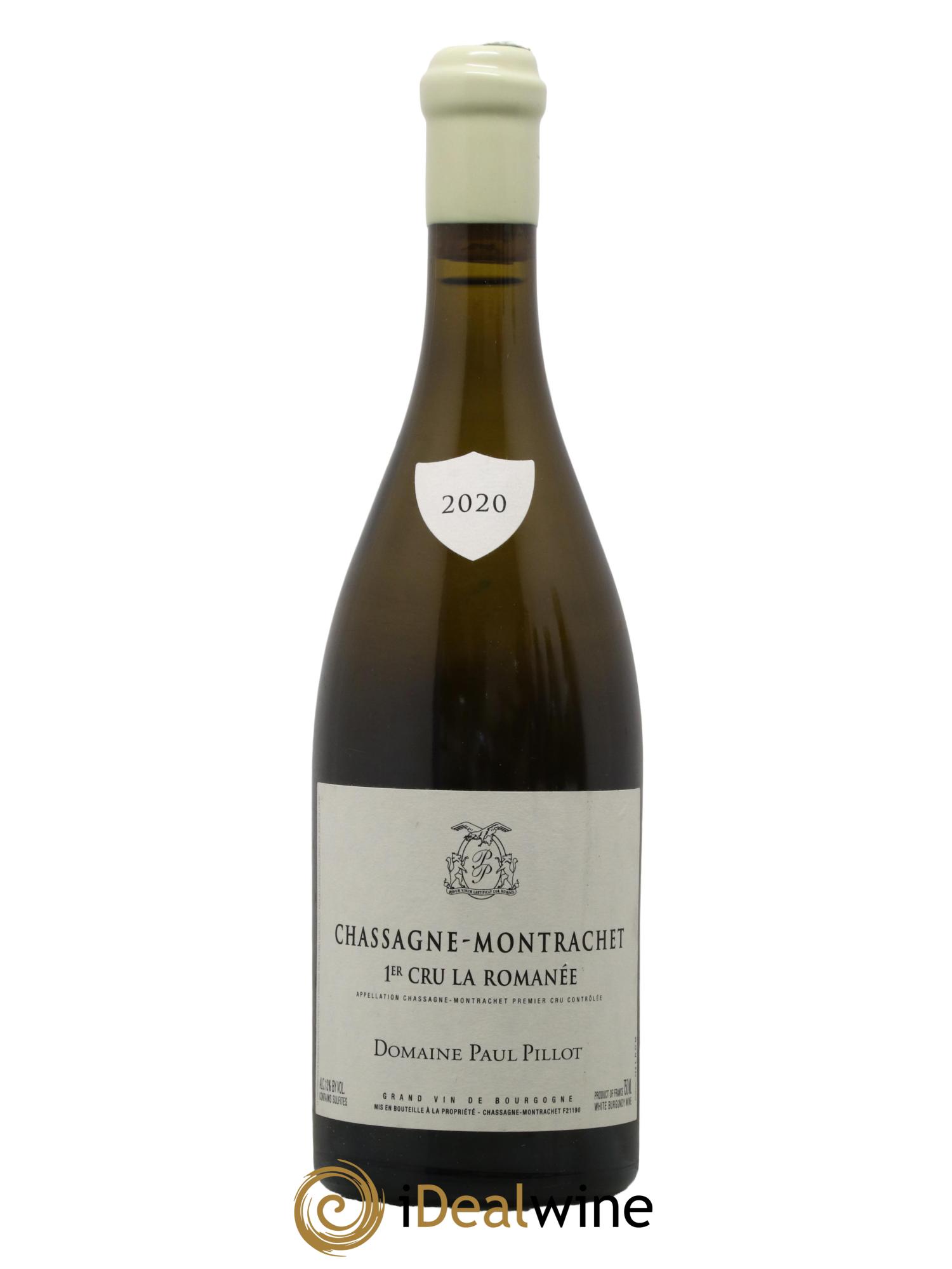 Chassagne-Montrachet 1er Cru La Romanée Paul Pillot (Domaine) 2020 - Lot de 1 bouteille - 0