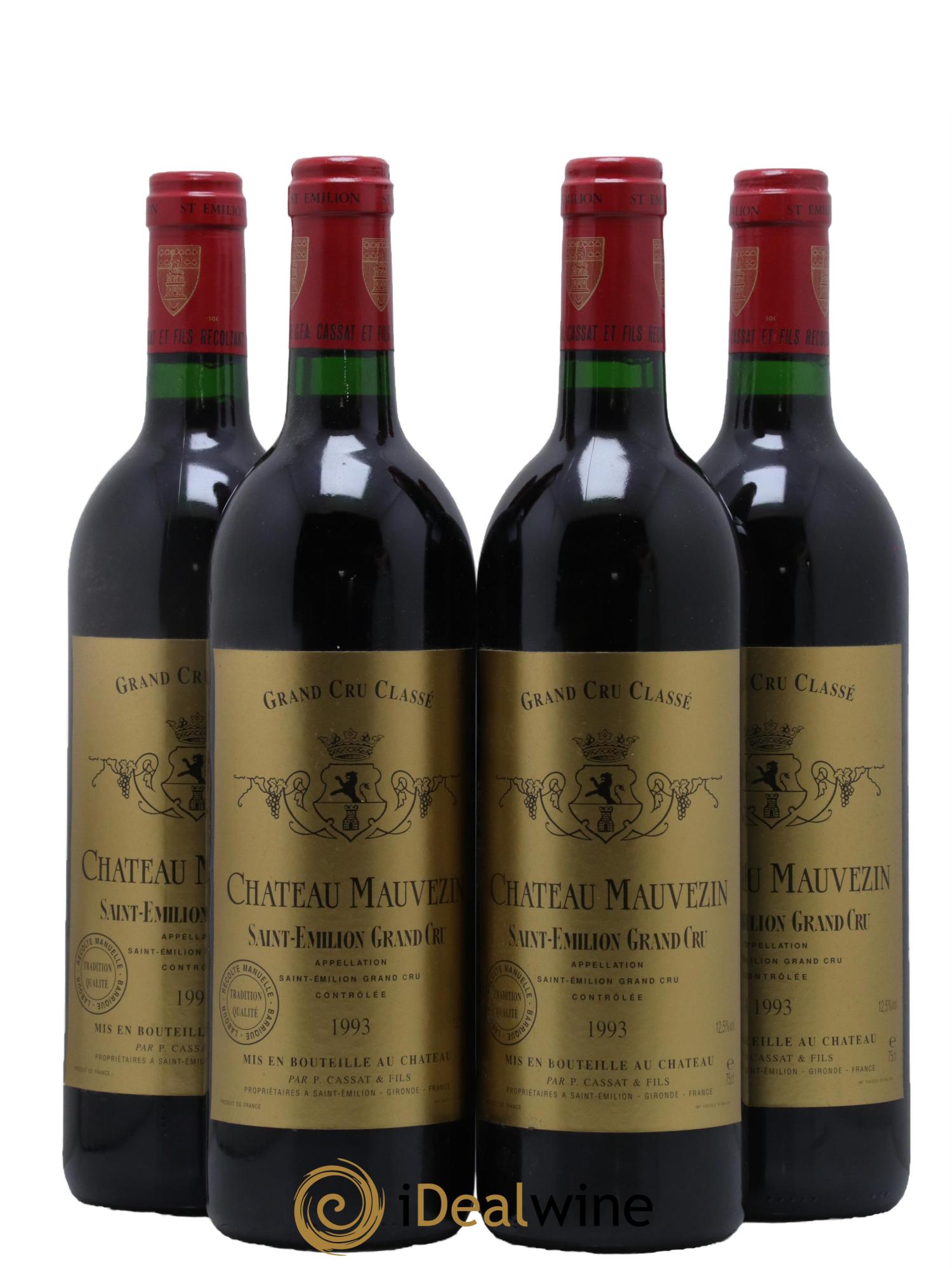 Château Mauvezin 1993 - Lot de 4 bouteilles - 0