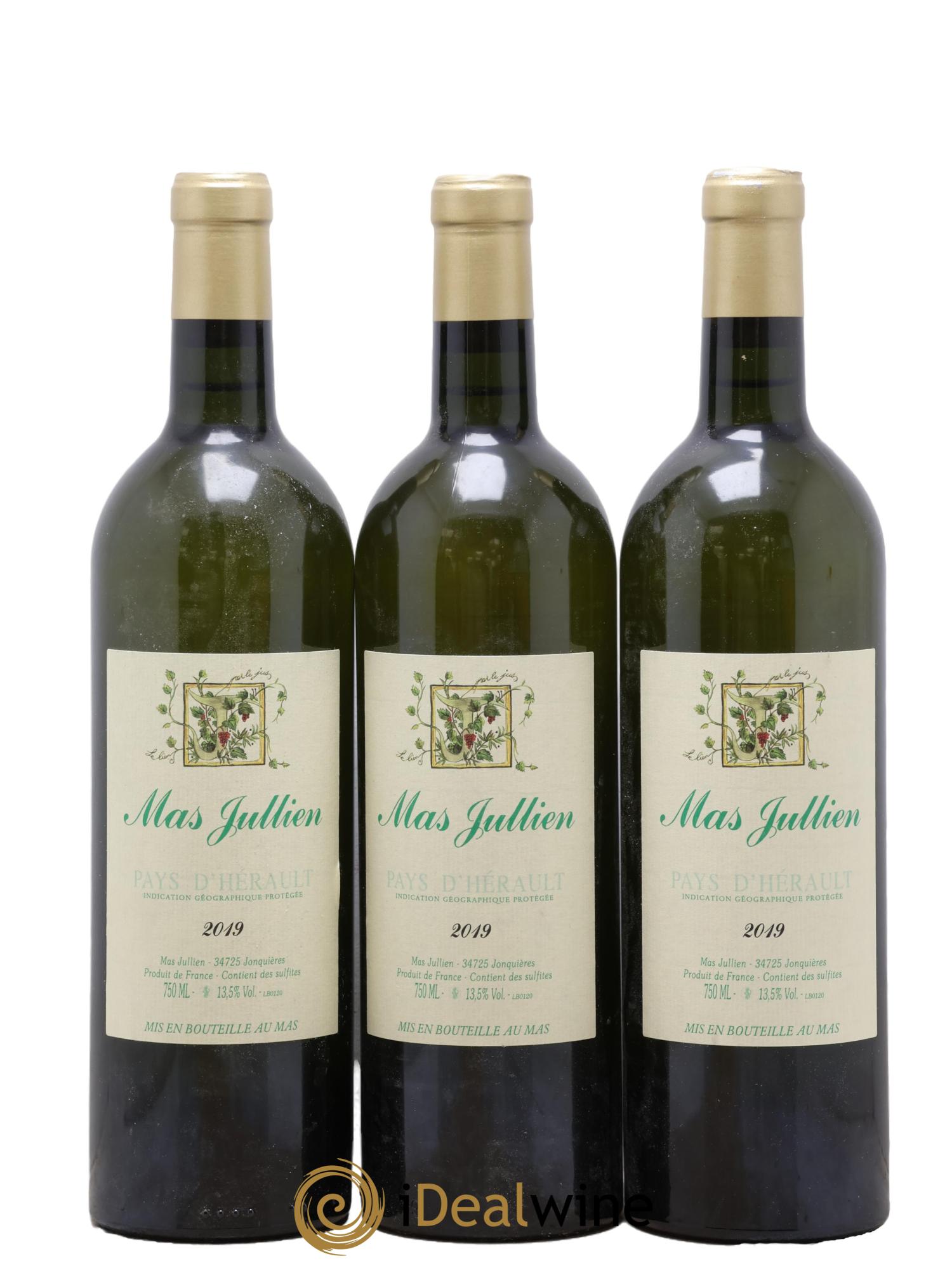 Pays d'Hérault Mas Jullien Olivier Jullien 2019 - Lot de 3 bouteilles - 0