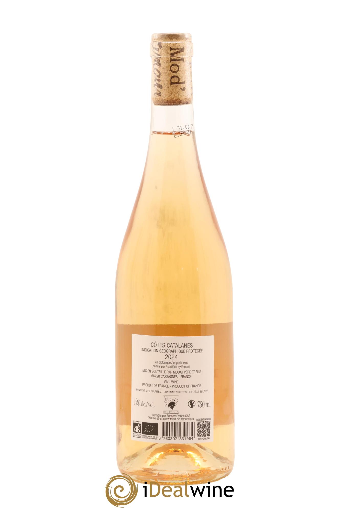 Côtes Catalanes Petit Modat'mour Modat (Domaine) 2024 - Lot of 1 bottle - 1