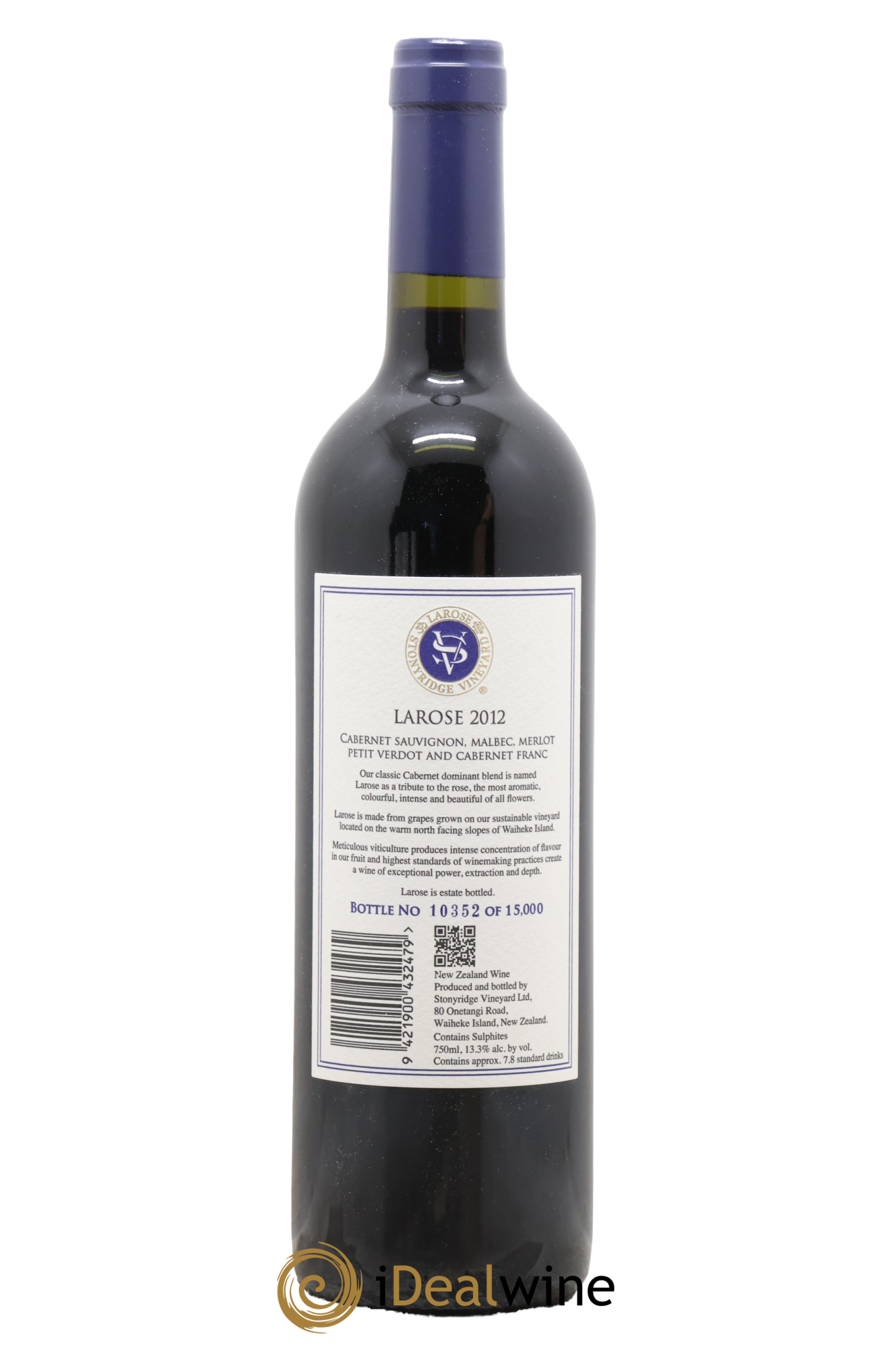 Nouvelle Zélande Waiheke Island Larose Stonyridge Vineyard 2012 - Lot de 1 bouteille - 1