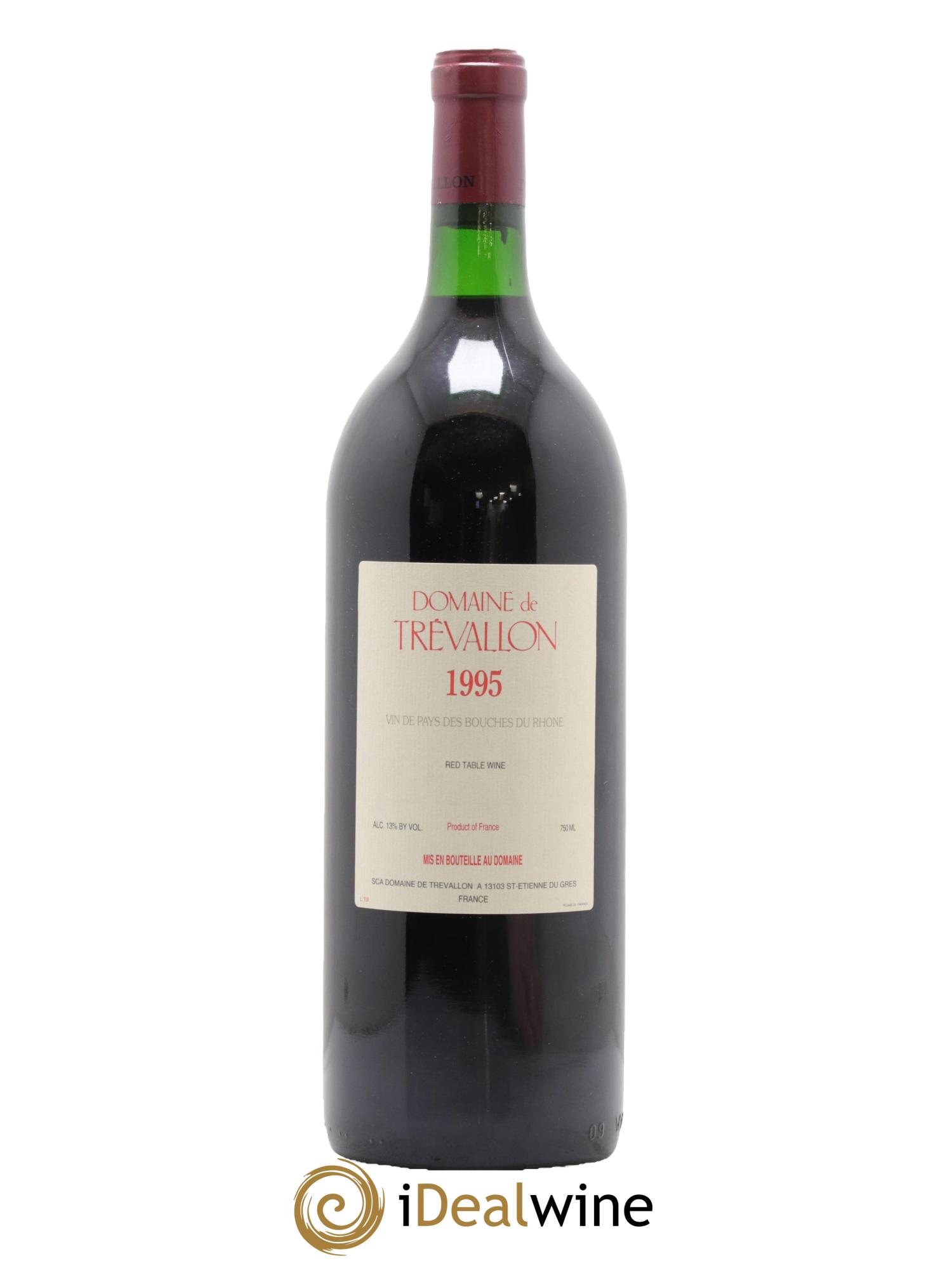 VDP Bouches du Rhône Trévallon (Domaine de) Eloi Dürrbach 1995 - Lot de 1 magnum - 0