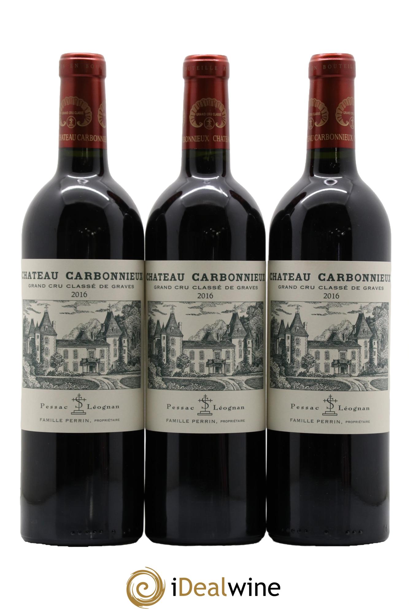 Château Carbonnieux Cru Classé de Graves 2016 - Lot de 3 bouteilles - 0